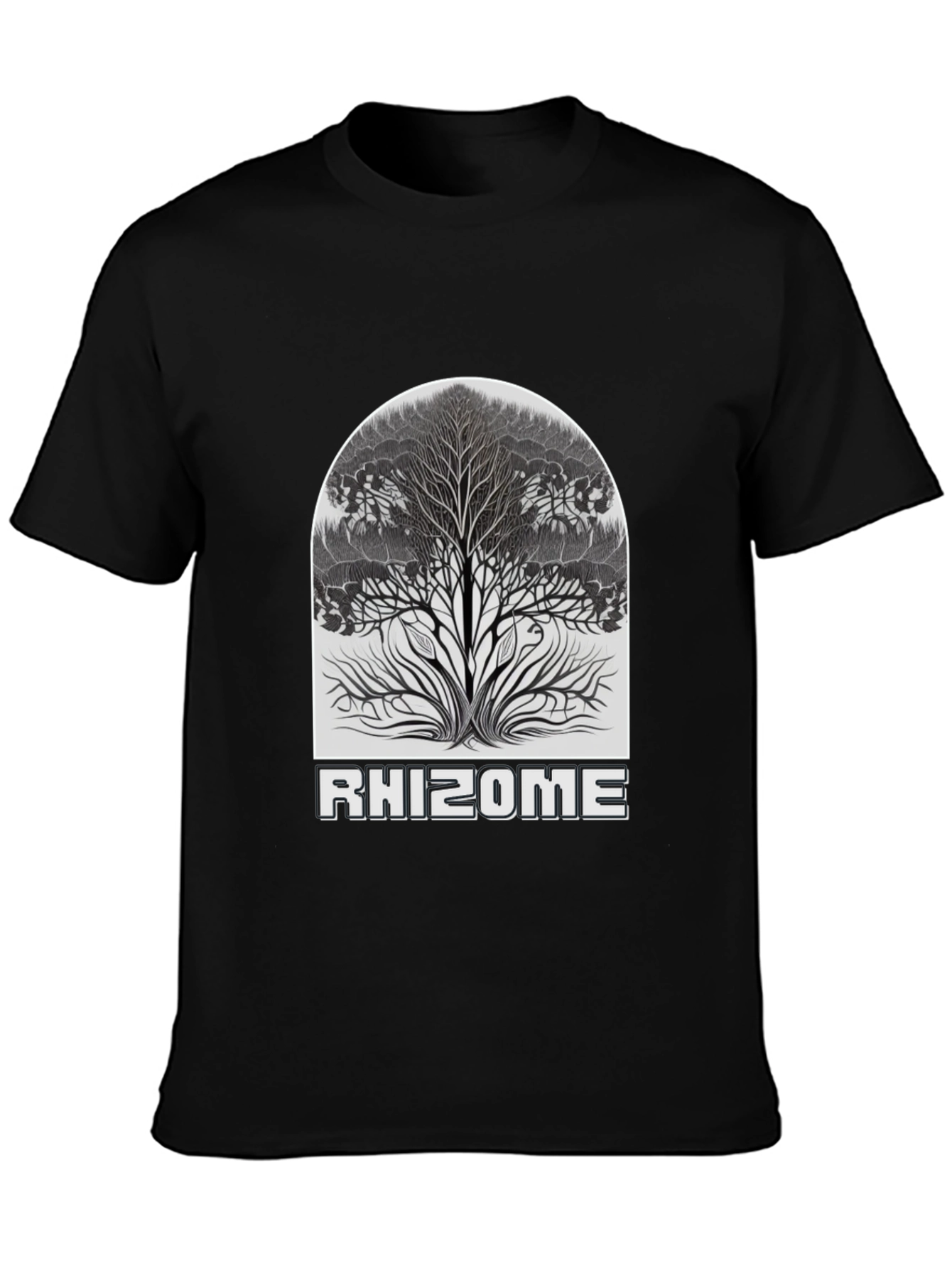 Rhizome Tree Graphic Tee - Stylish Nature Design