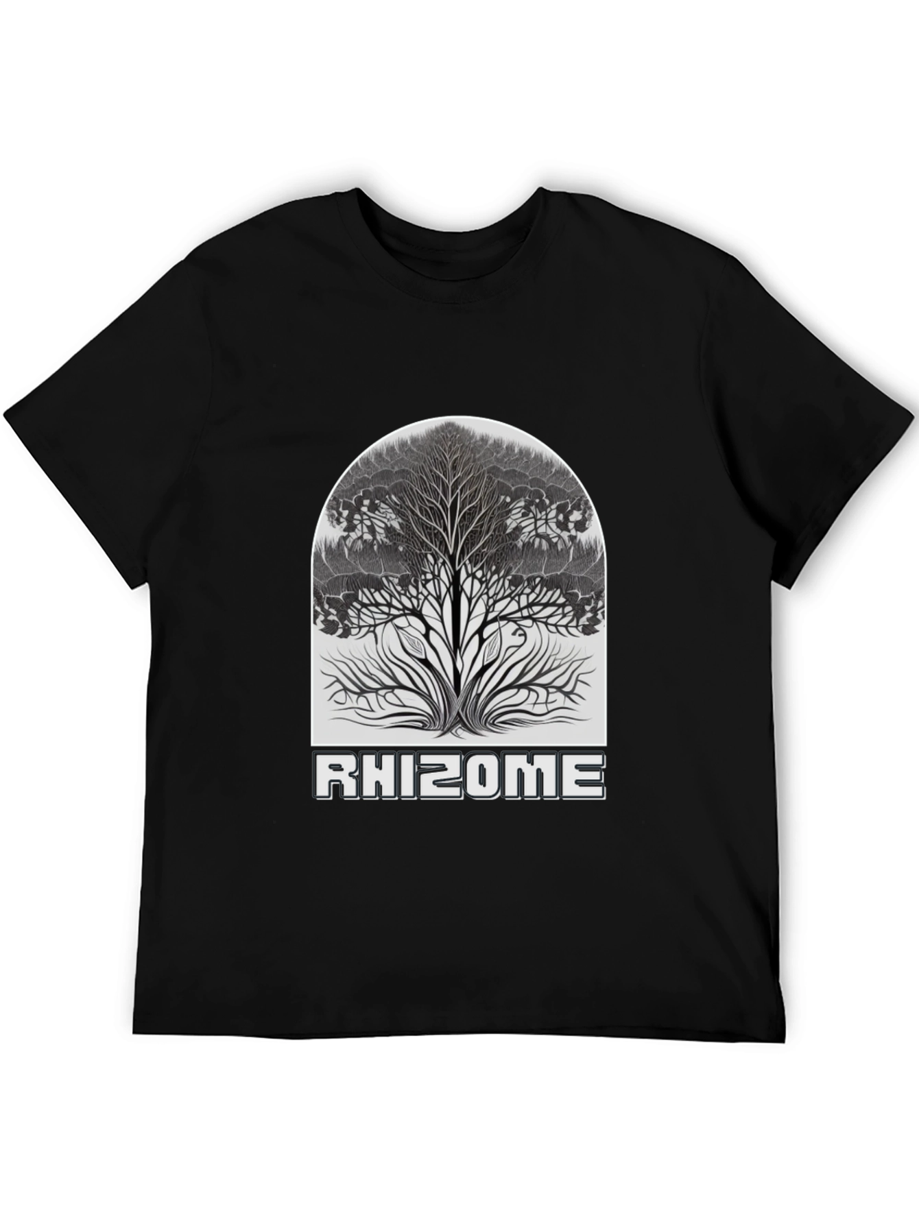 Rhizome Tree Graphic Tee - Stylish Nature Design