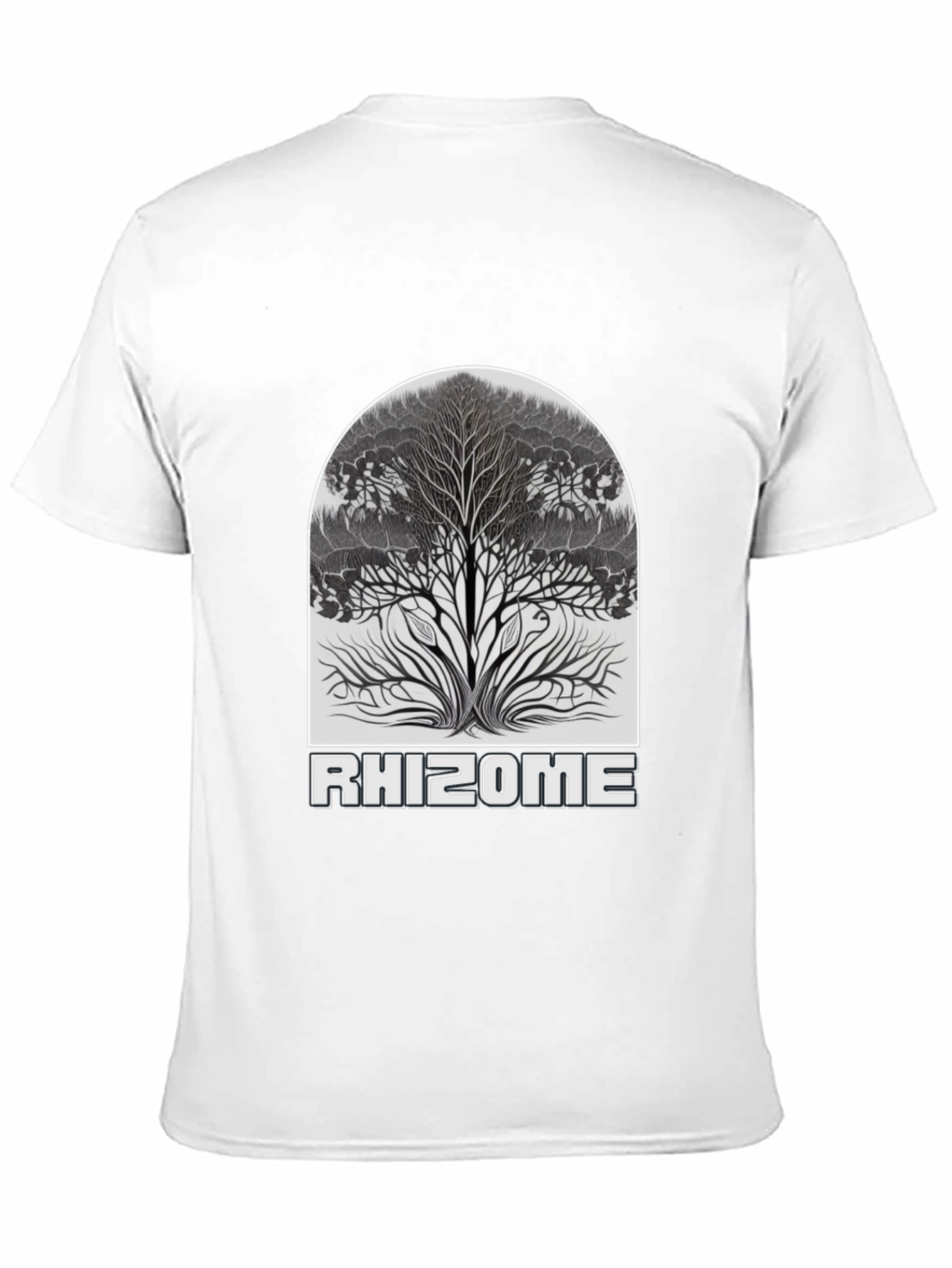 Rhizome Tree Graphic Tee - Stylish Nature Design