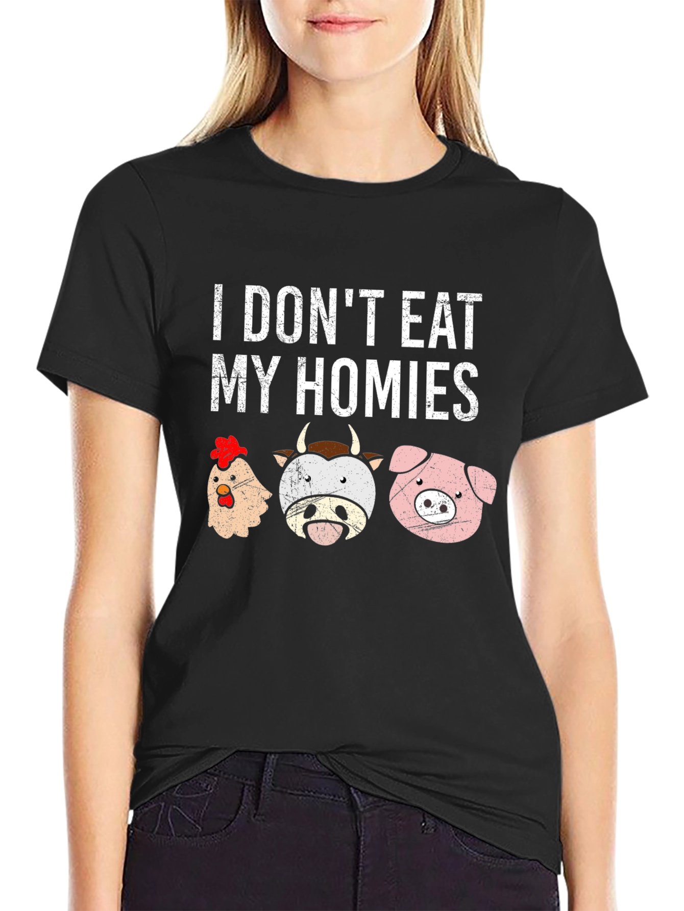 Vegan T-Shirt - I Dont Eat My Homies