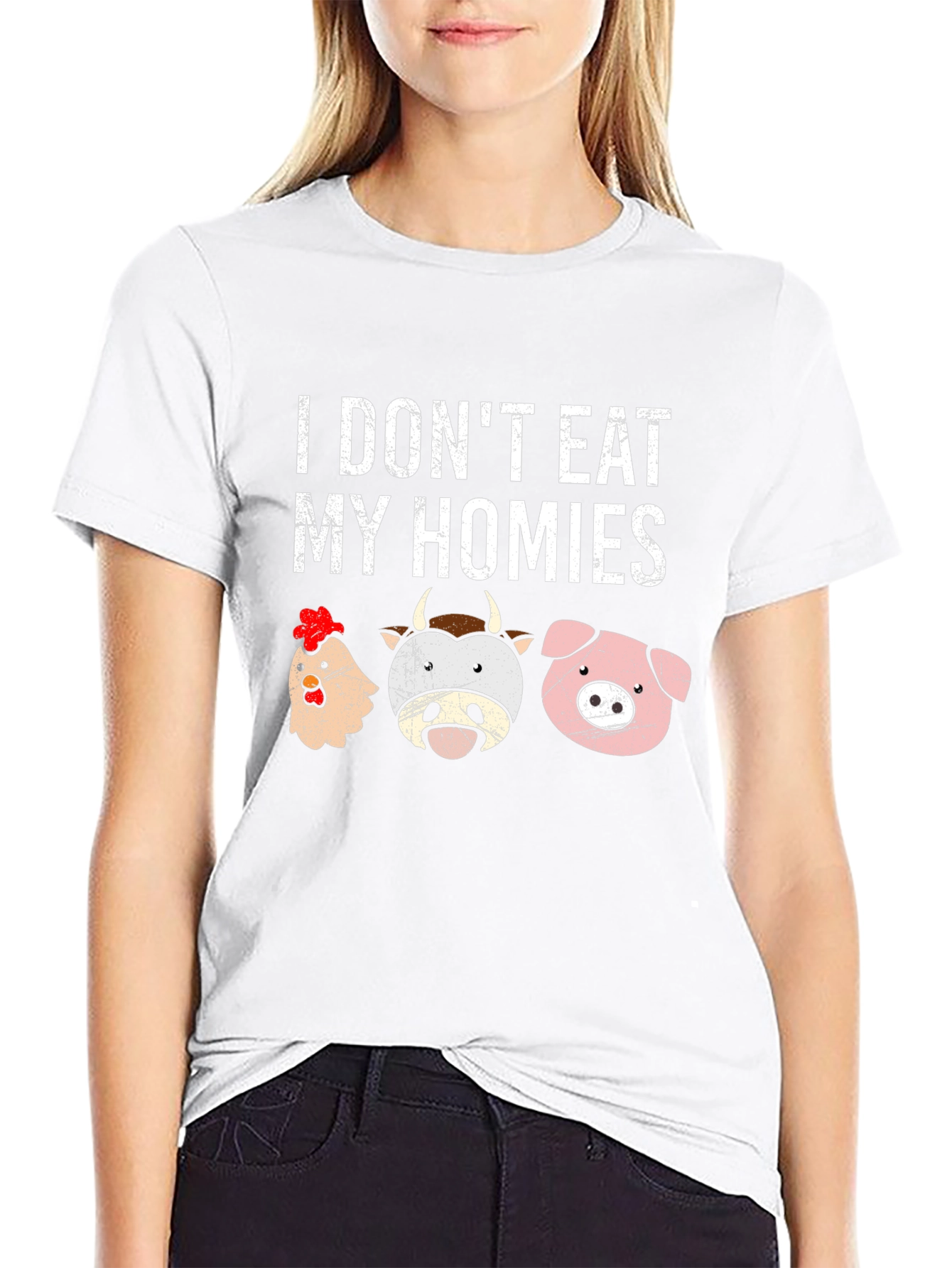 Vegan T-Shirt - I Dont Eat My Homies