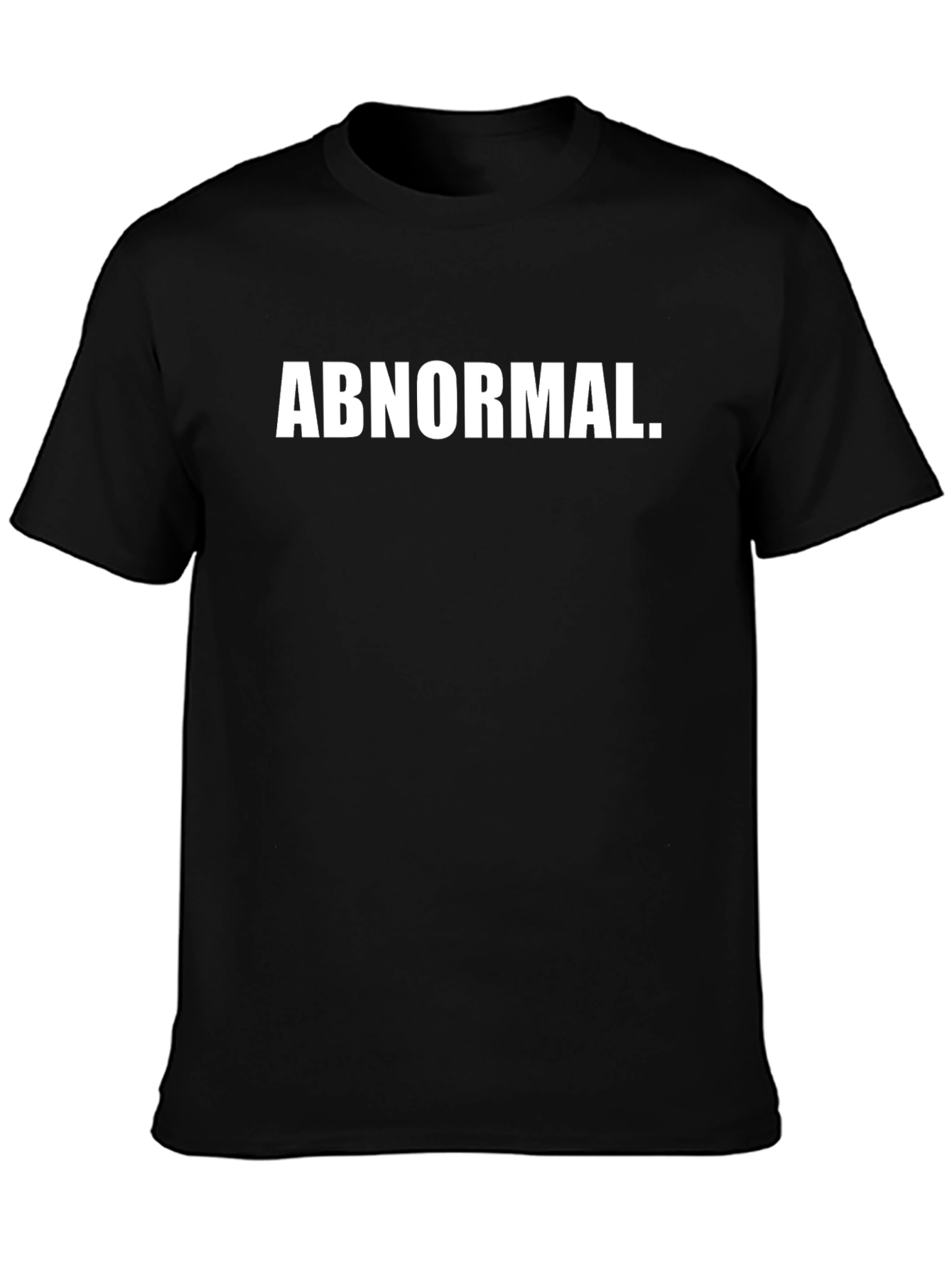 Abnormal Graphic Tee - Mens Black Casual T-Shirt