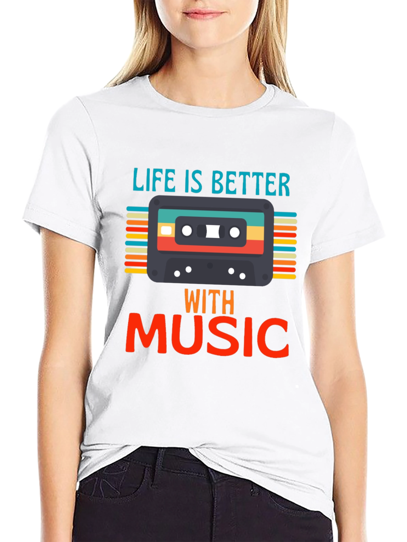 Life Is Better With Music Graphic T-Shirt