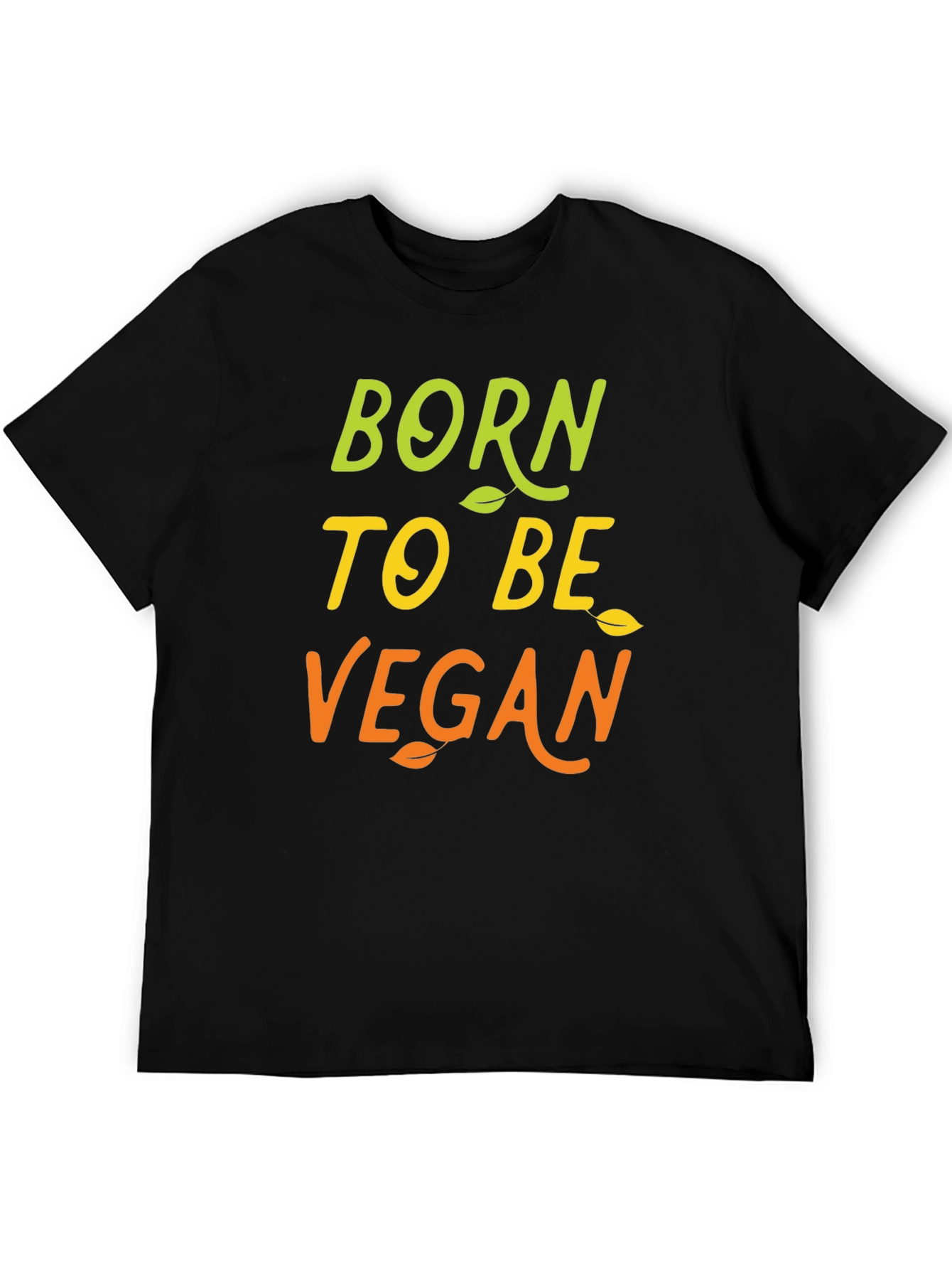 Born to be Vegan Black Graphic Tee