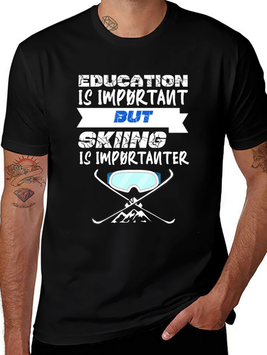 Education vs. Skiing Tee: Important Choice!