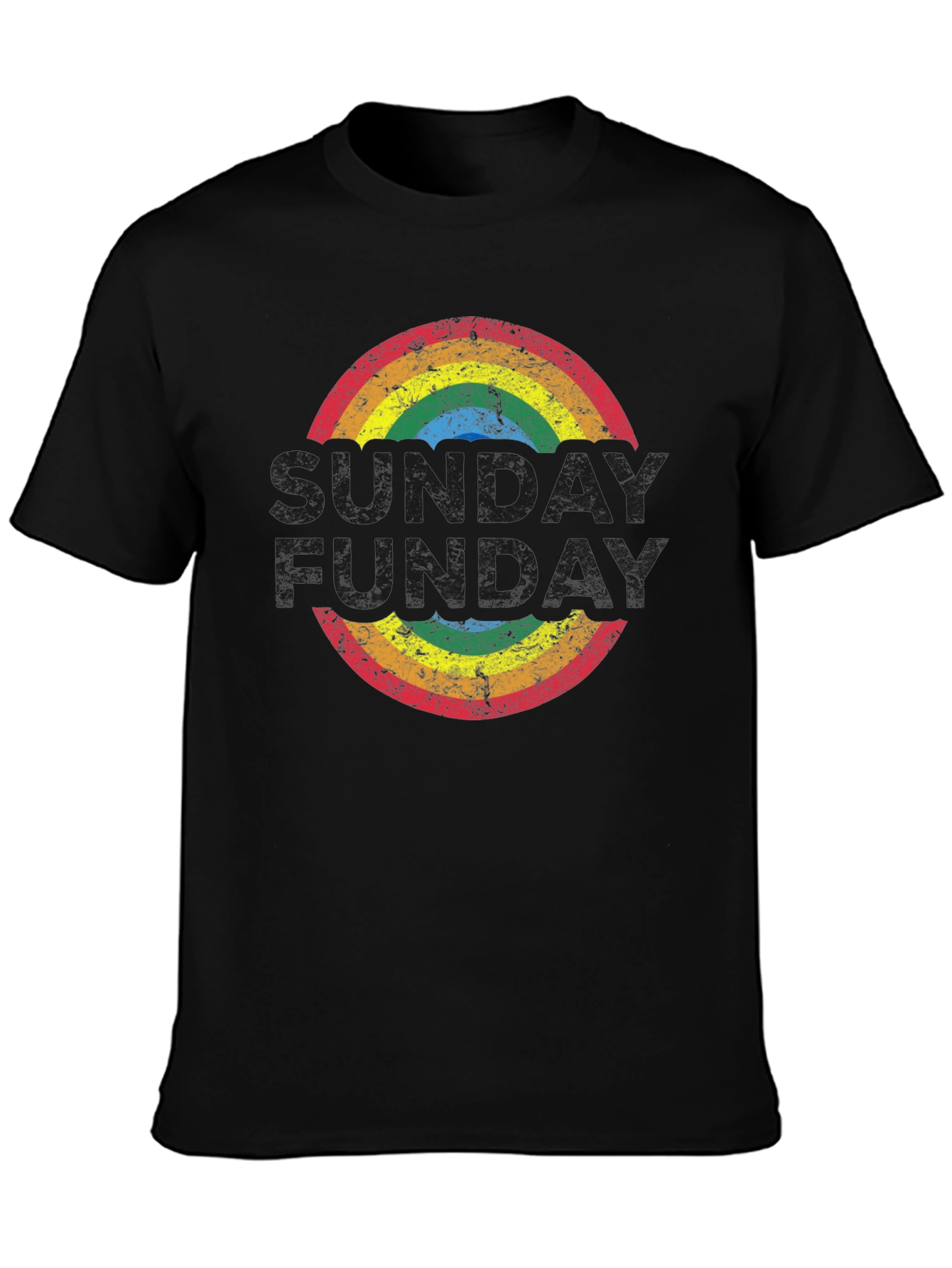 Retro Rainbow T-Shirt: Groovy Fun-Day Design
