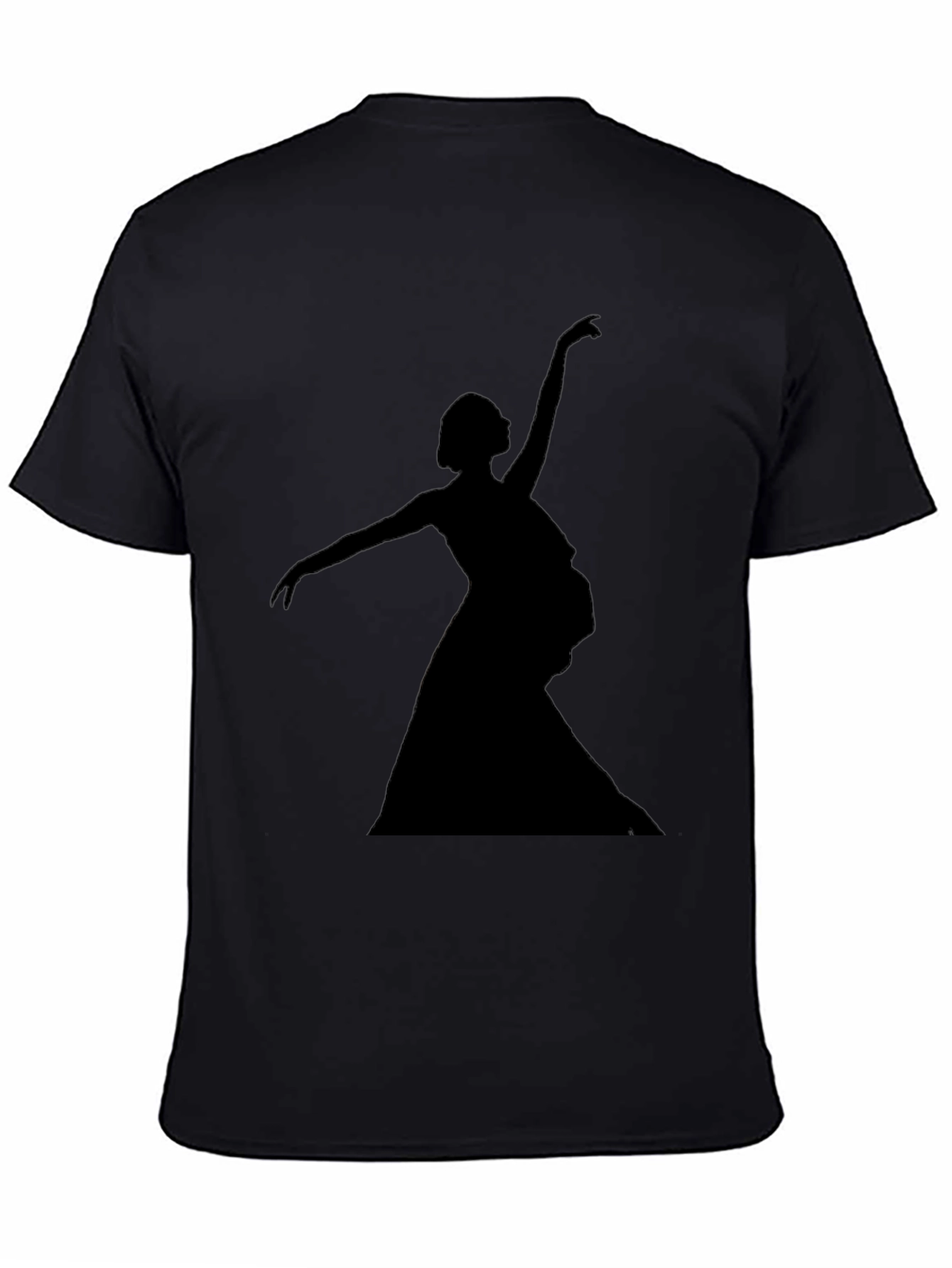 Ballerina Silhouette Graphic Tee - Unisex Black T-Shirt