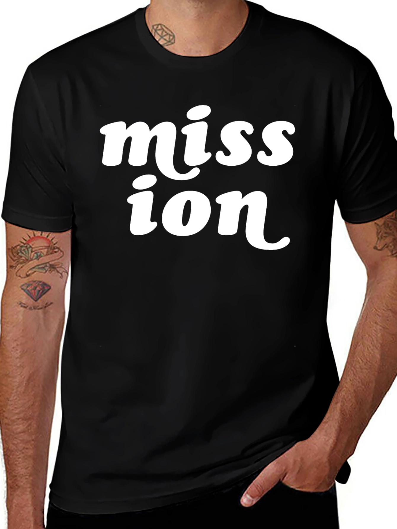 Mission Graphic Black T-Shirt