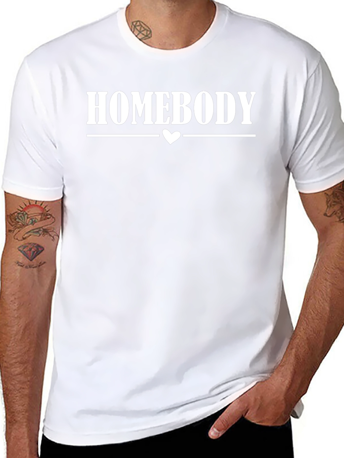 Homebody Graphic Tee - Black Cotton Comfort