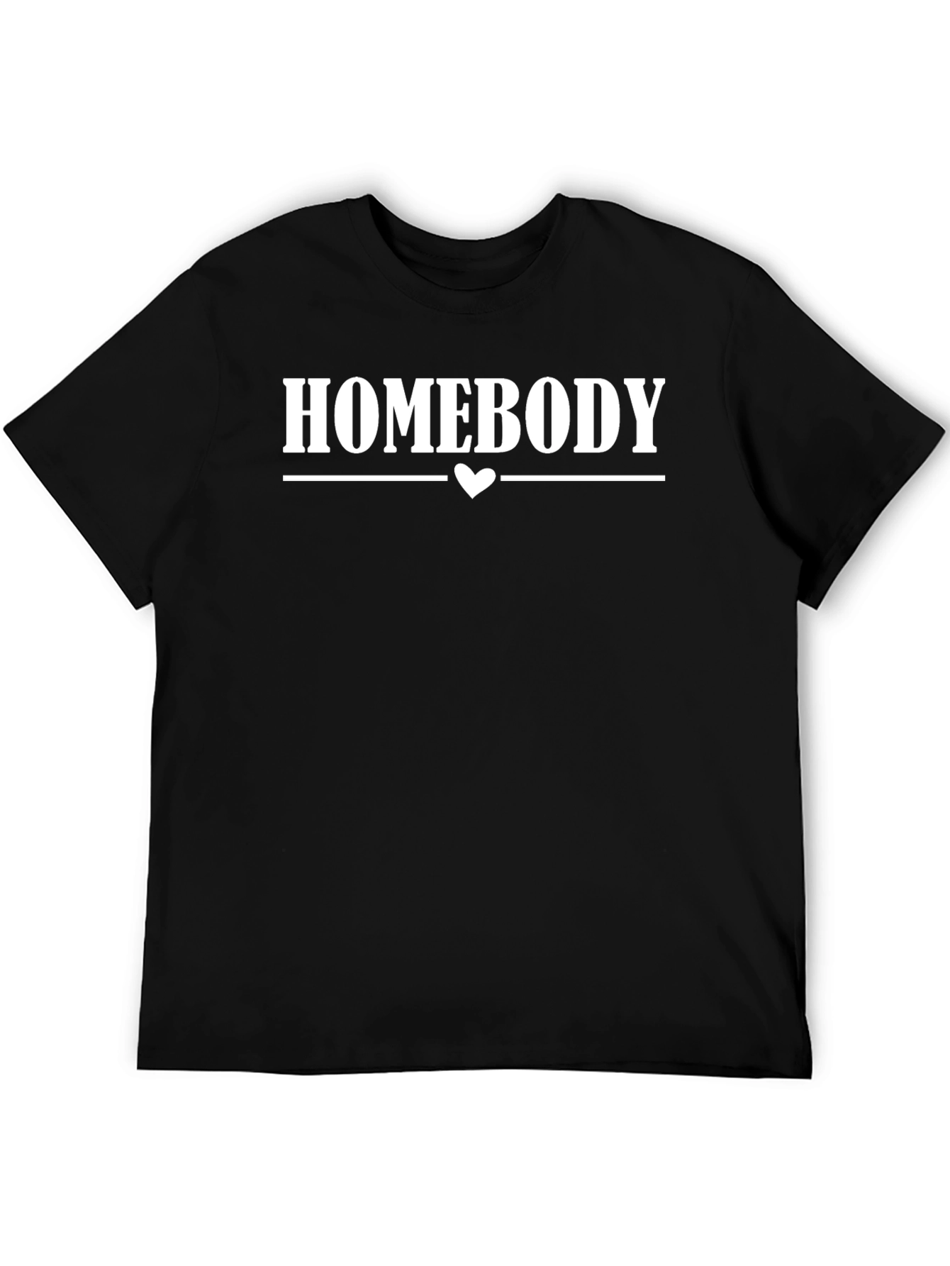Homebody Graphic Tee - Black Cotton Comfort
