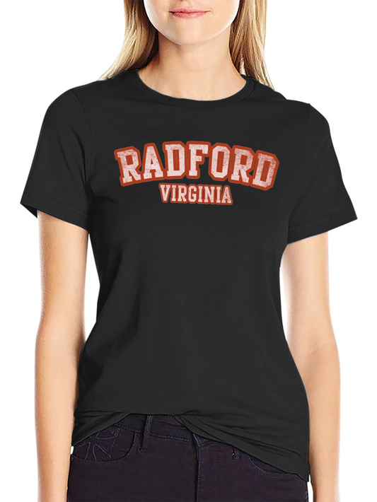 Radford Virginia Black T-Shirt
