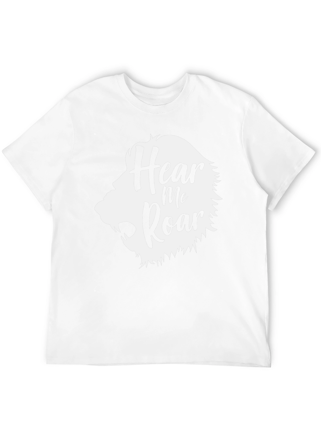 Hear Me Roar Lion Graphic Tee - Black
