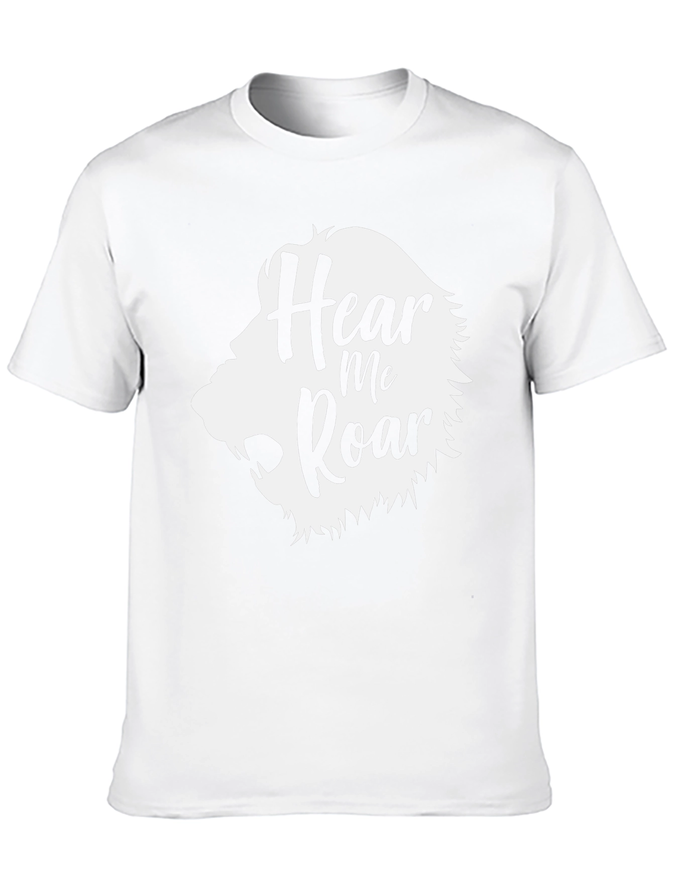 Hear Me Roar Lion Graphic Tee - Black