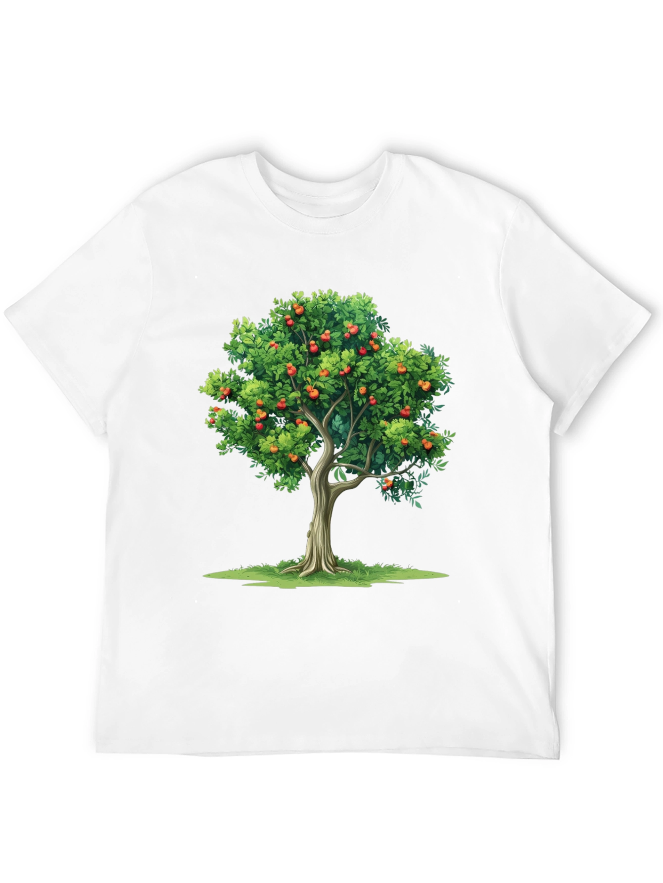 Fruit Tree Graphic Black T-Shirt