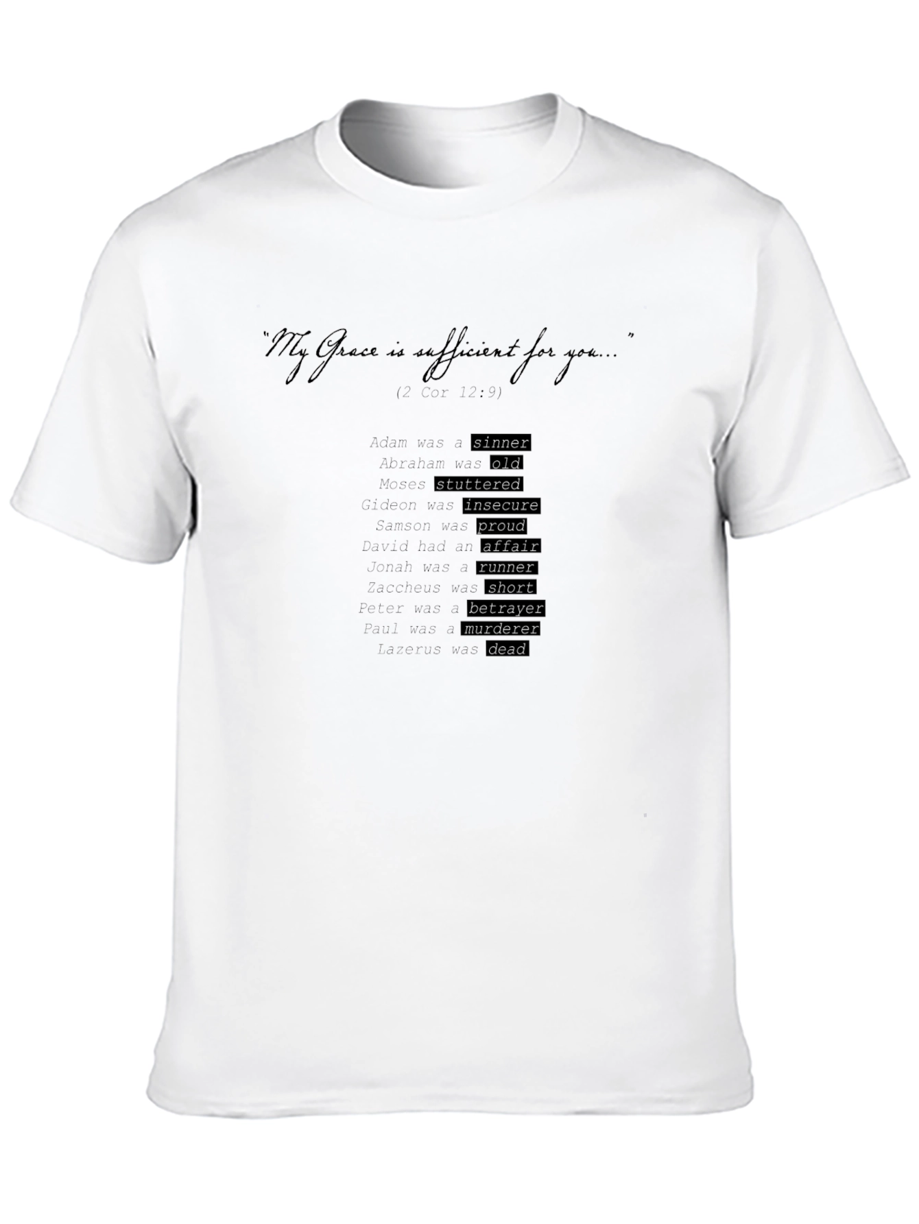 My Grace is Sufficient Christian T-Shirt