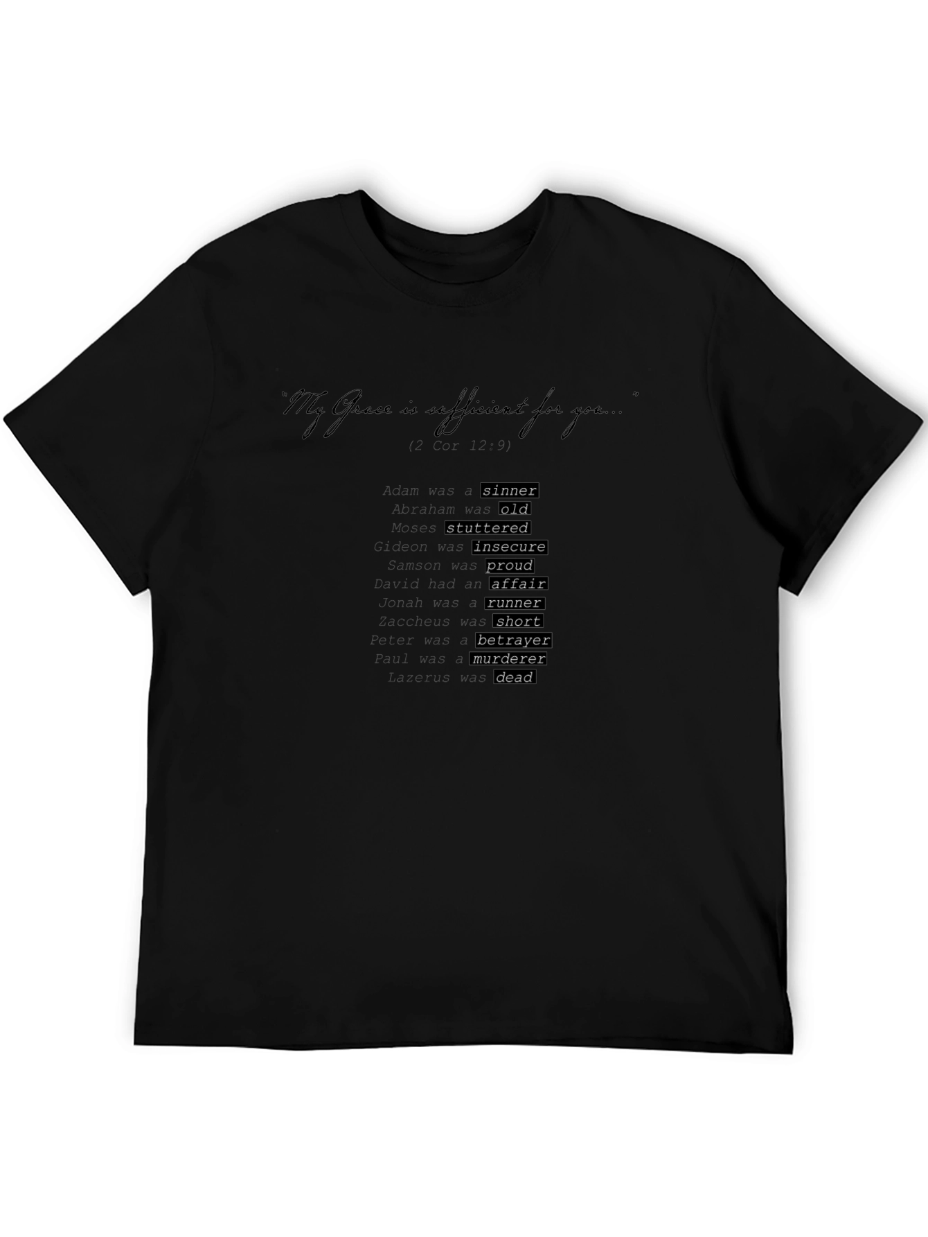 My Grace is Sufficient Christian T-Shirt