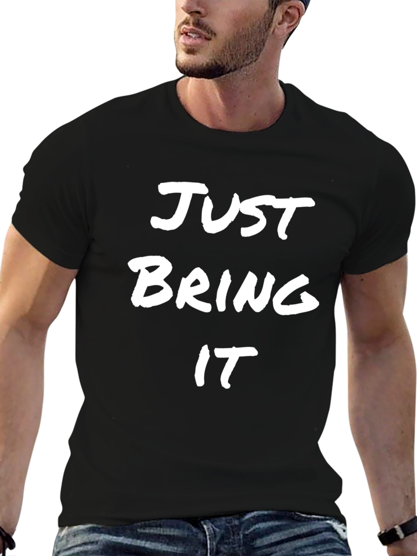 Just Bring It Black Graphic Tee