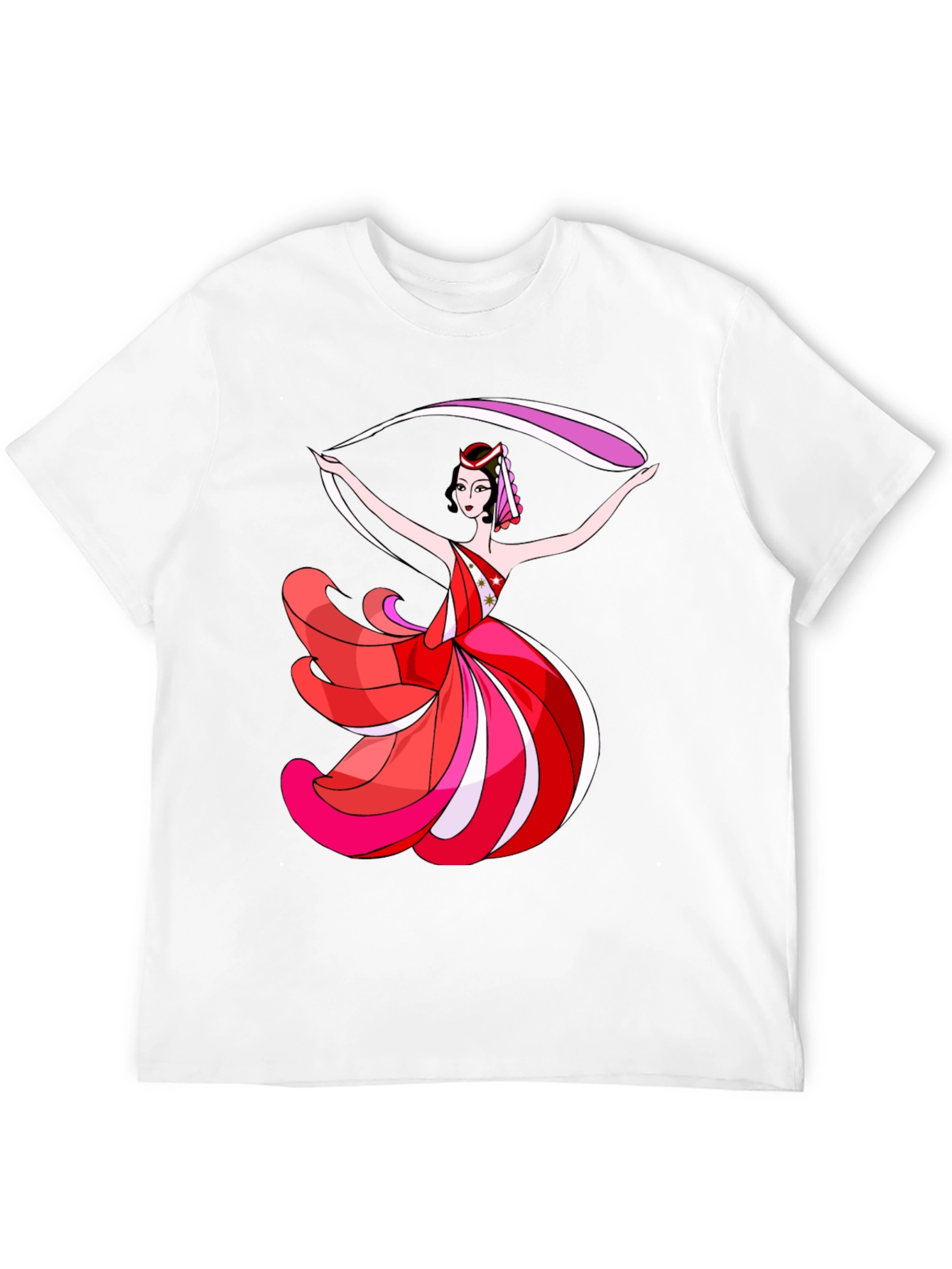 Dancing Woman Graphic Black T-Shirt