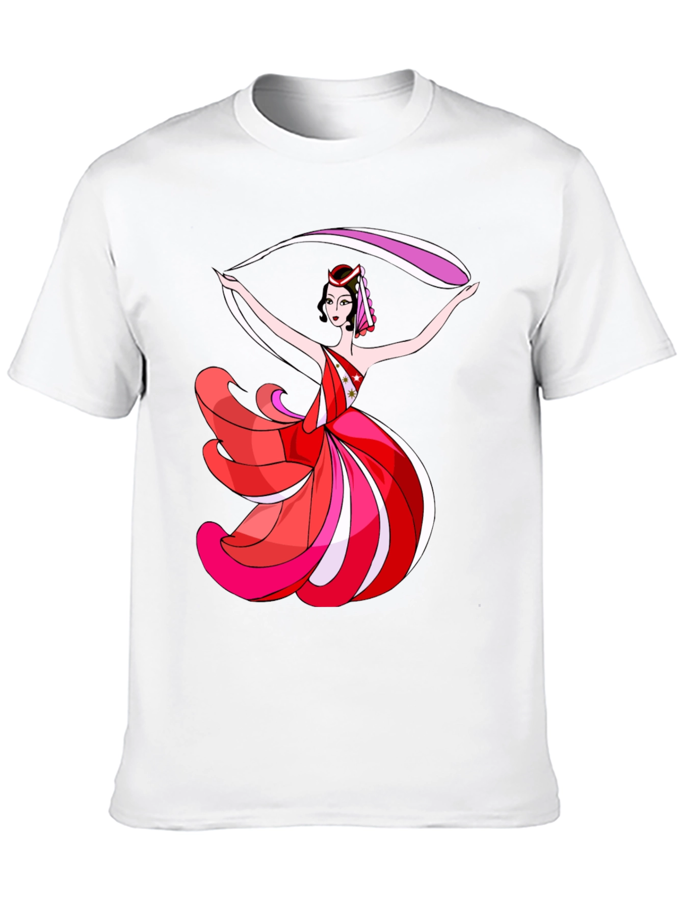 Dancing Woman Graphic Black T-Shirt