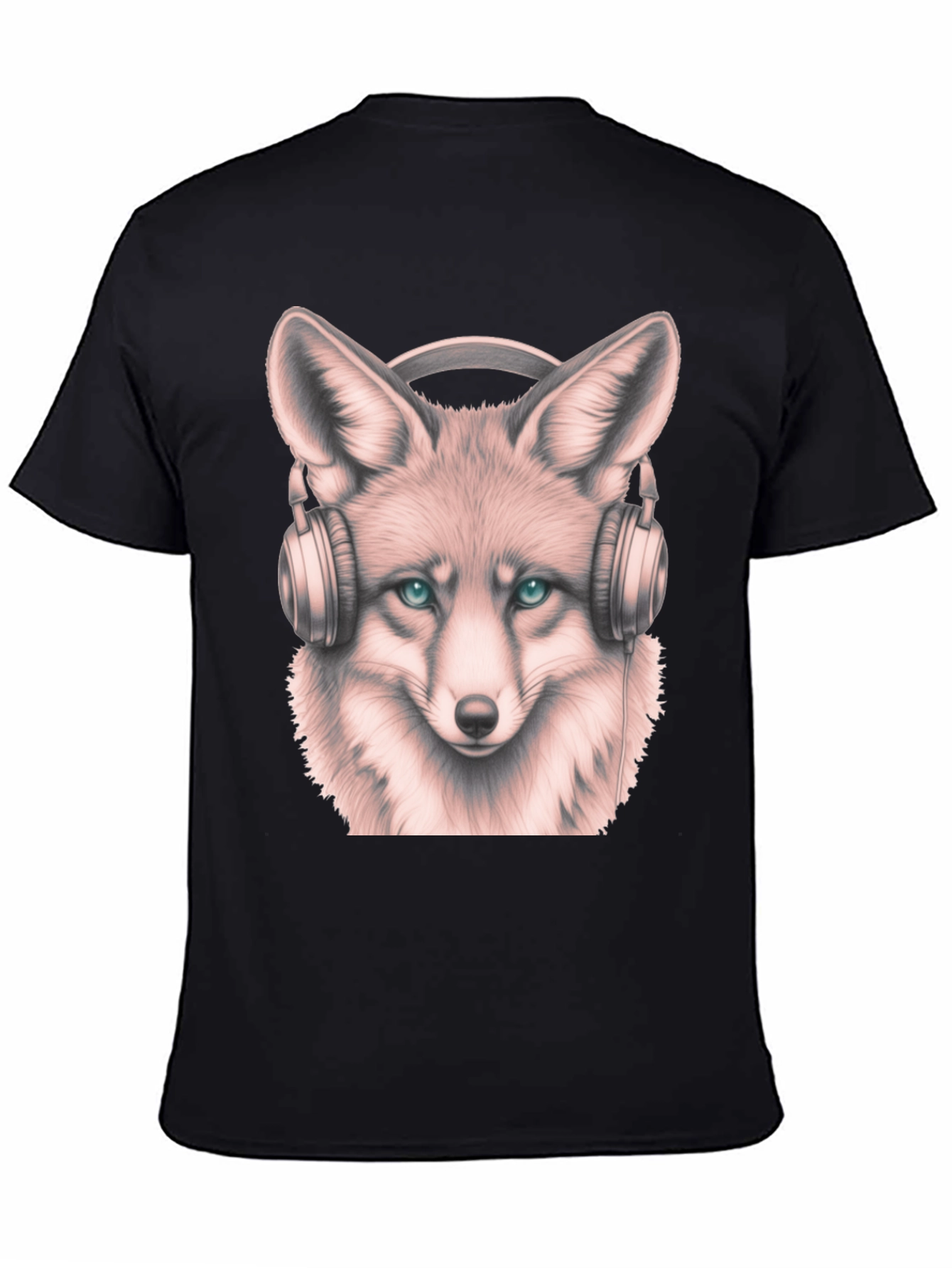 Fox with Headphones Graphic Tee