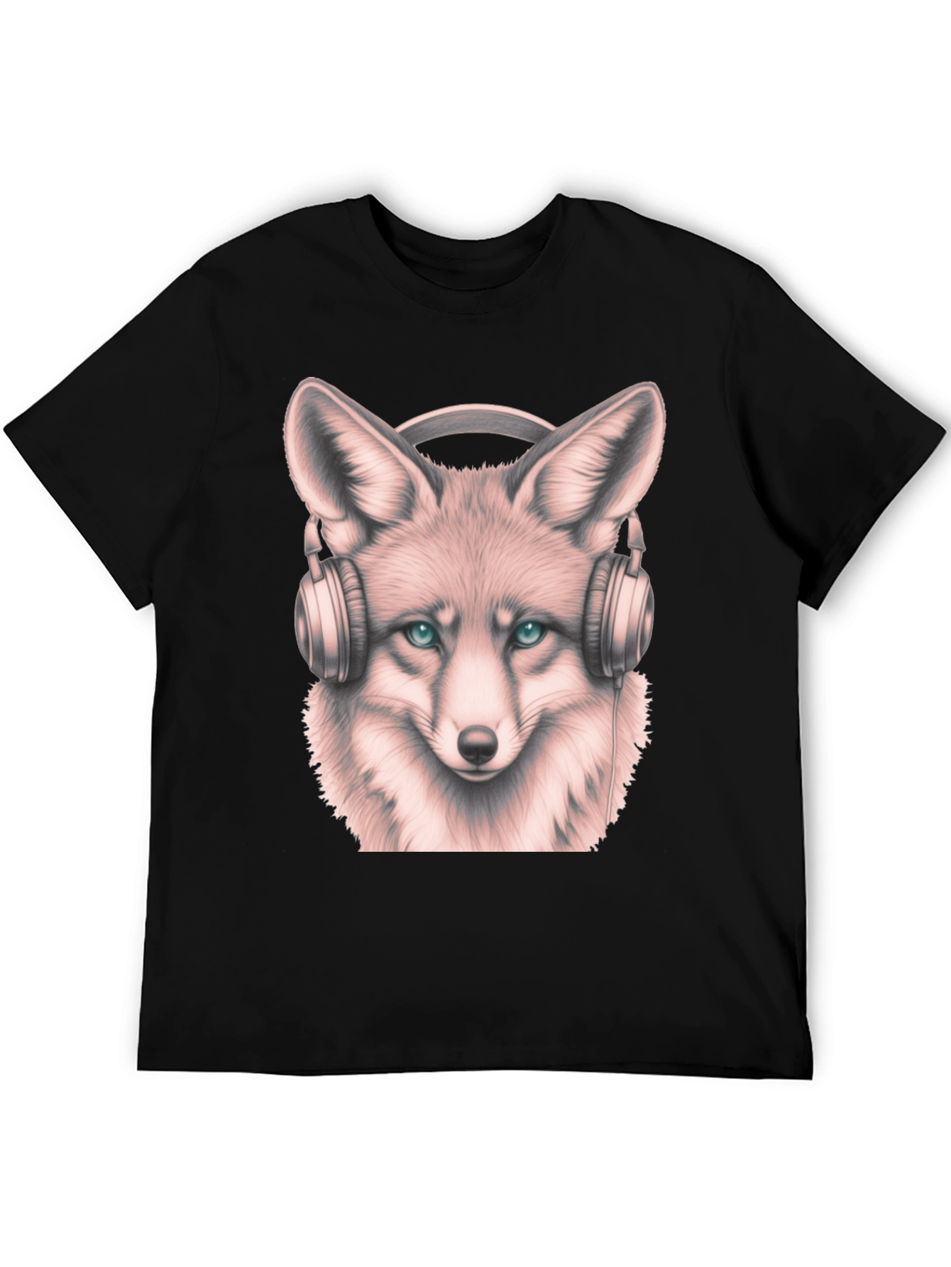 Fox with Headphones Graphic Tee