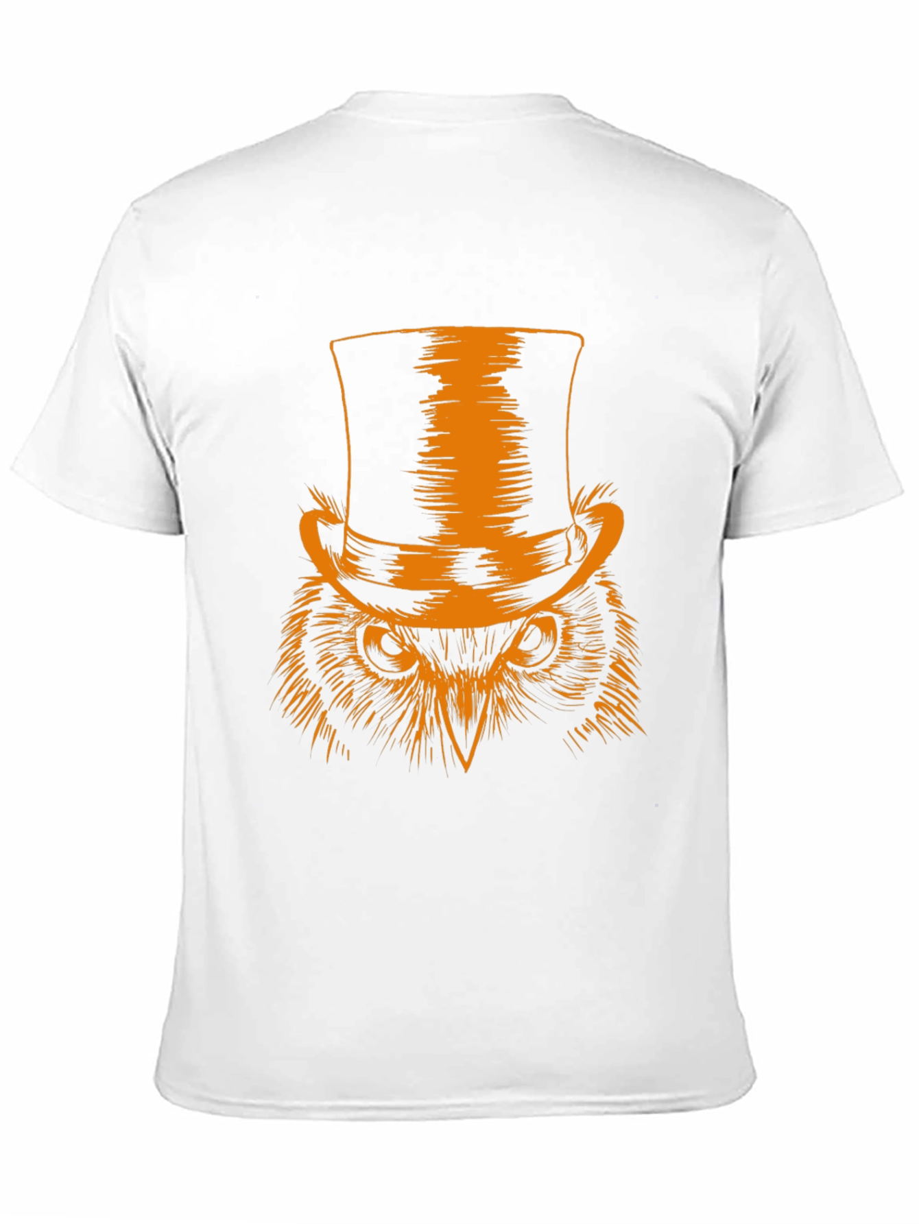 Owl Top Hat Graphic Tee - Mens Black T-Shirt