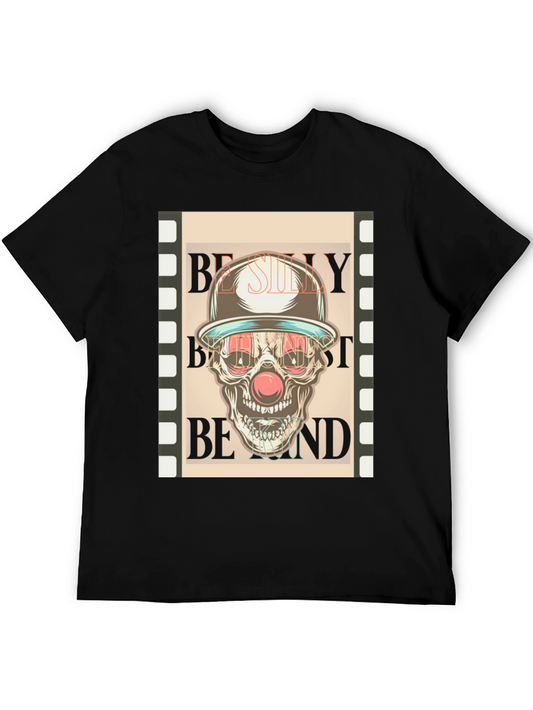 Skull Clown Graphic Tee - Dark Humor Fashion