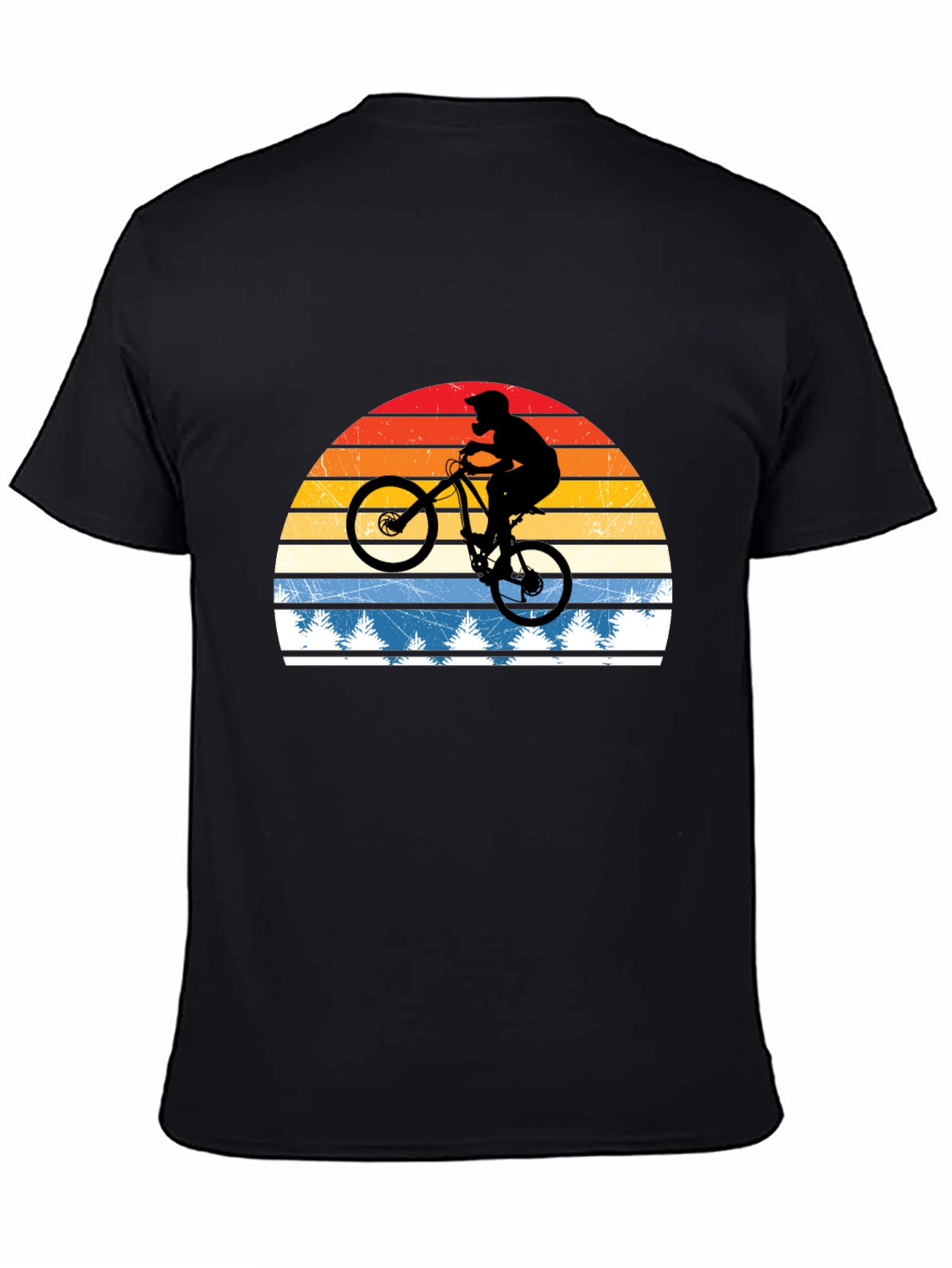 Mountain Bike Retro Sunset T-Shirt