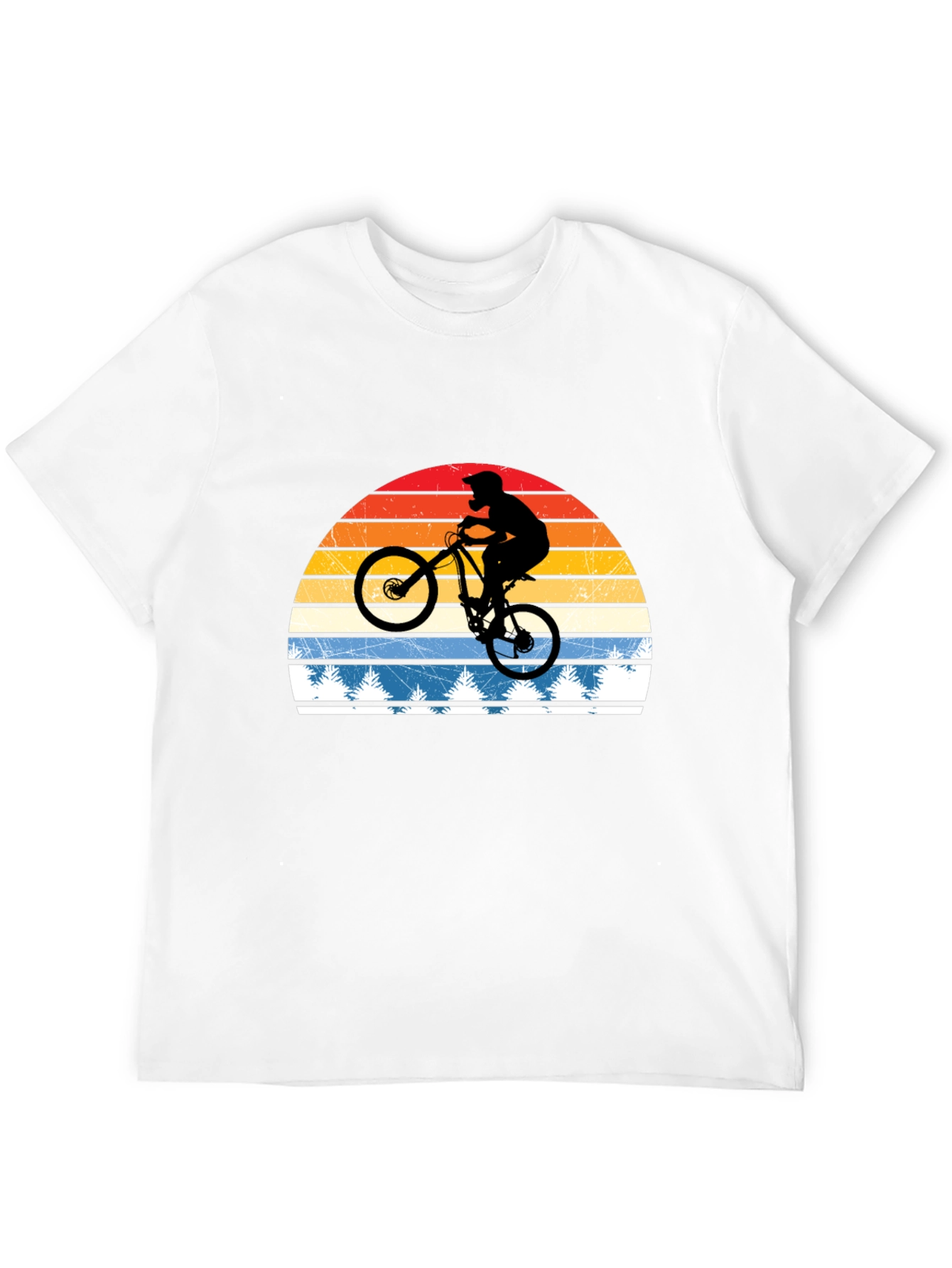 Mountain Bike Retro Sunset T-Shirt