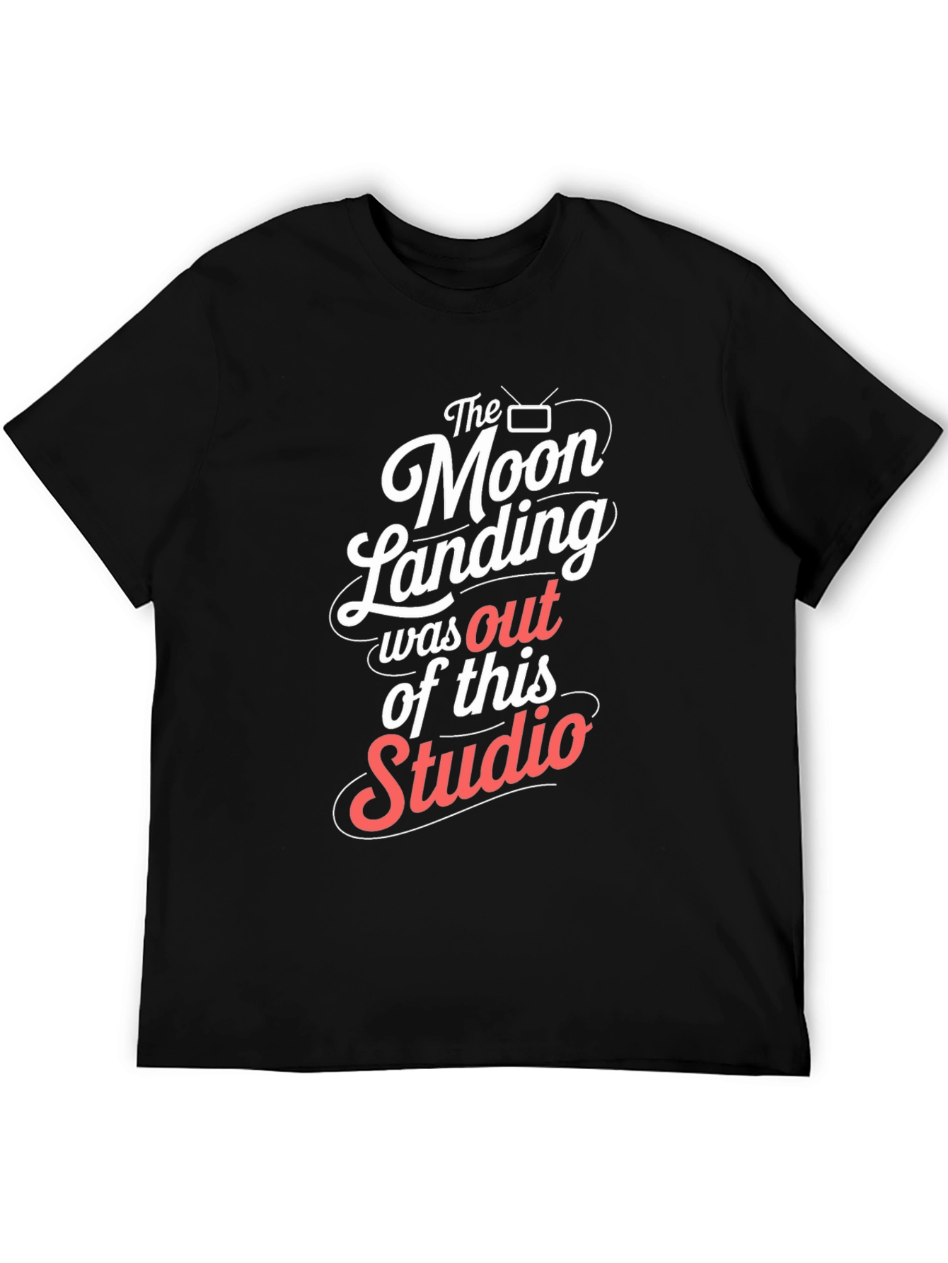 Moon Landing Studio Graphic Tee - Black Cotton