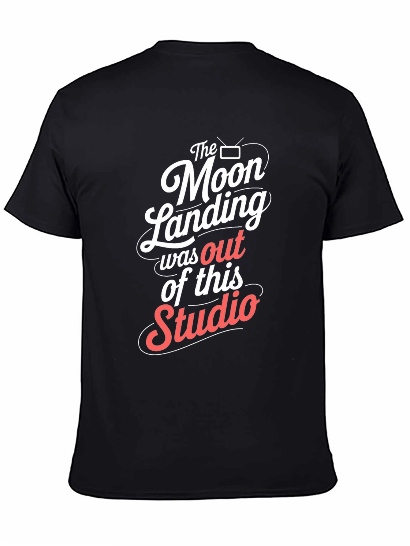 Moon Landing Studio Graphic Tee - Black Cotton