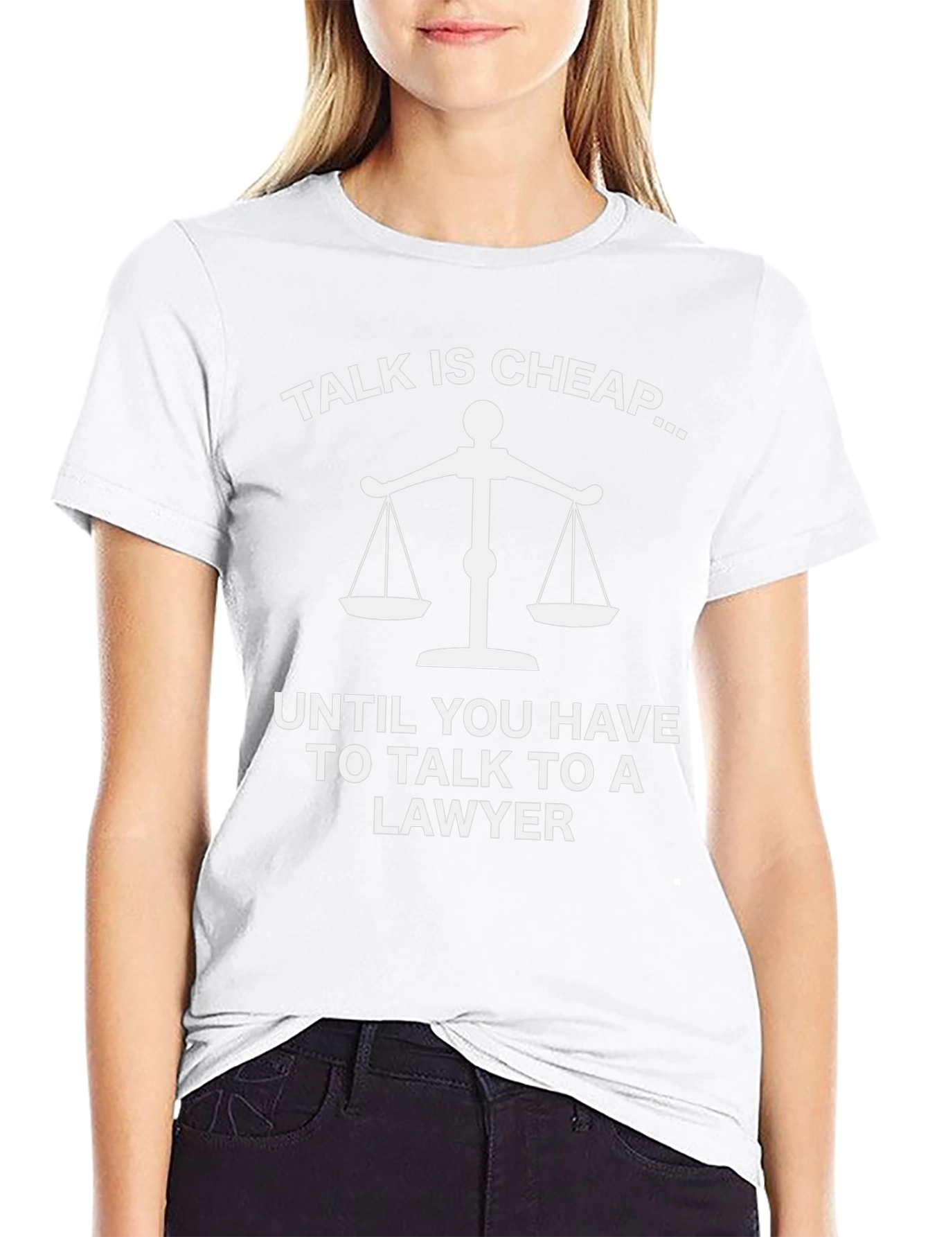Talk is Cheap Lawyer Humor Graphic Tee