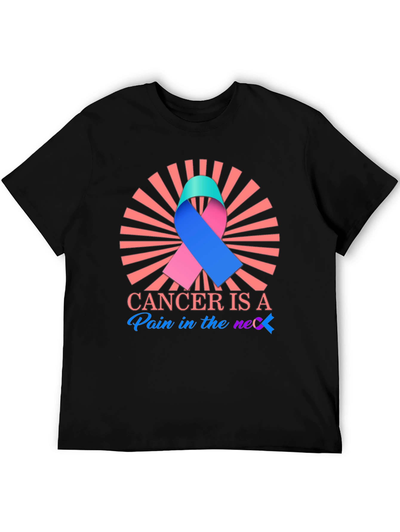Cancer Awareness Ribbon Graphic Tee