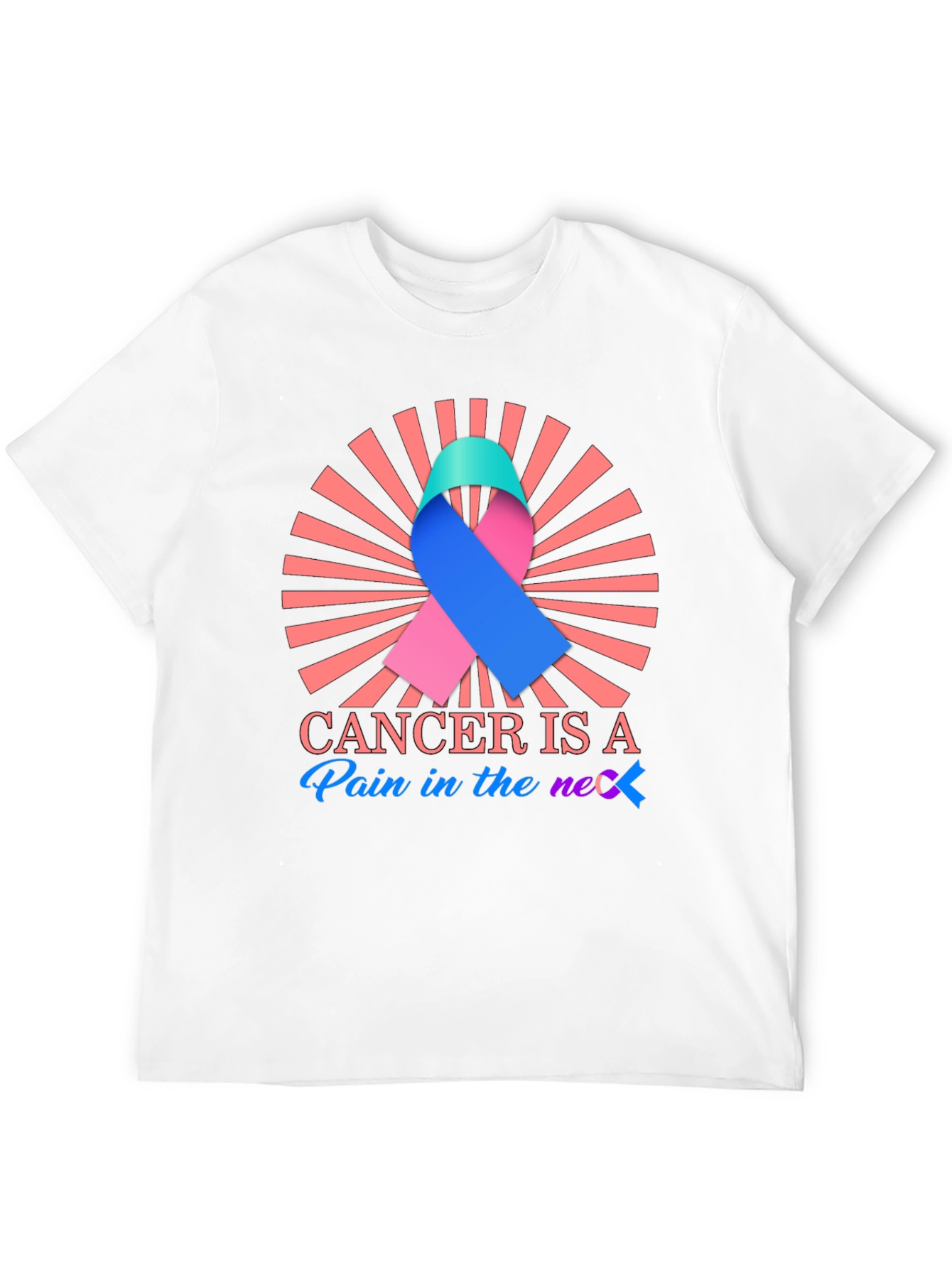 Cancer Awareness Ribbon Graphic Tee