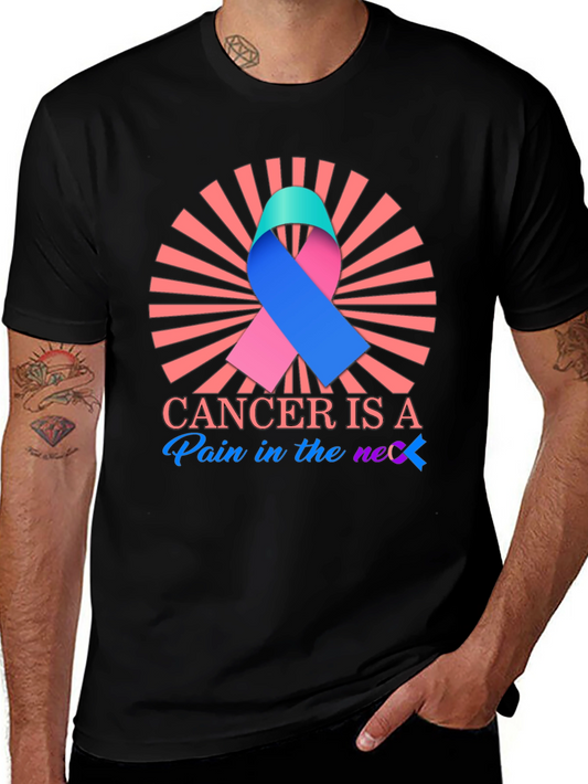 Cancer Awareness Ribbon Graphic Tee