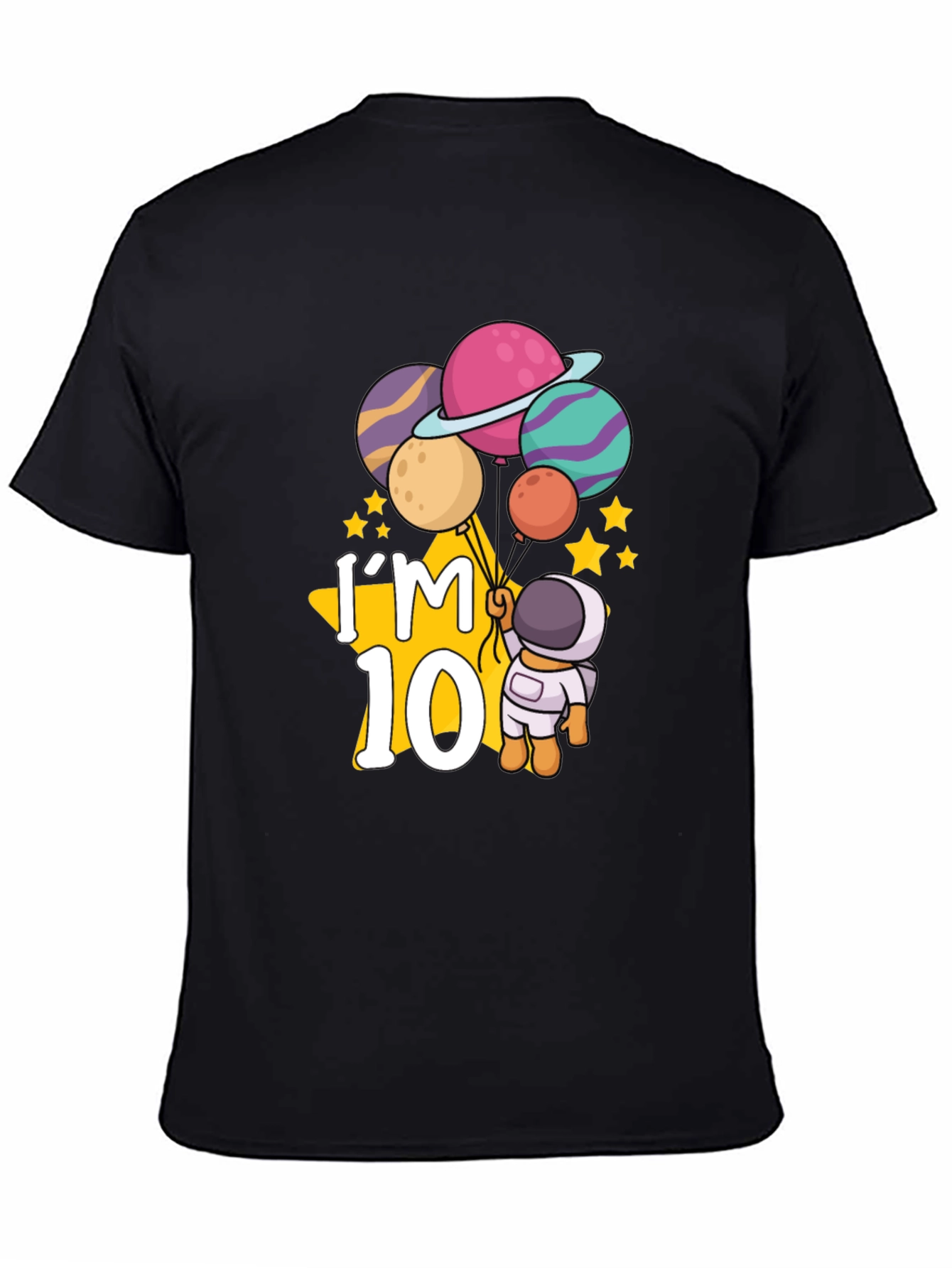 Im 10! Birthday Astronaut Planets T-Shirt