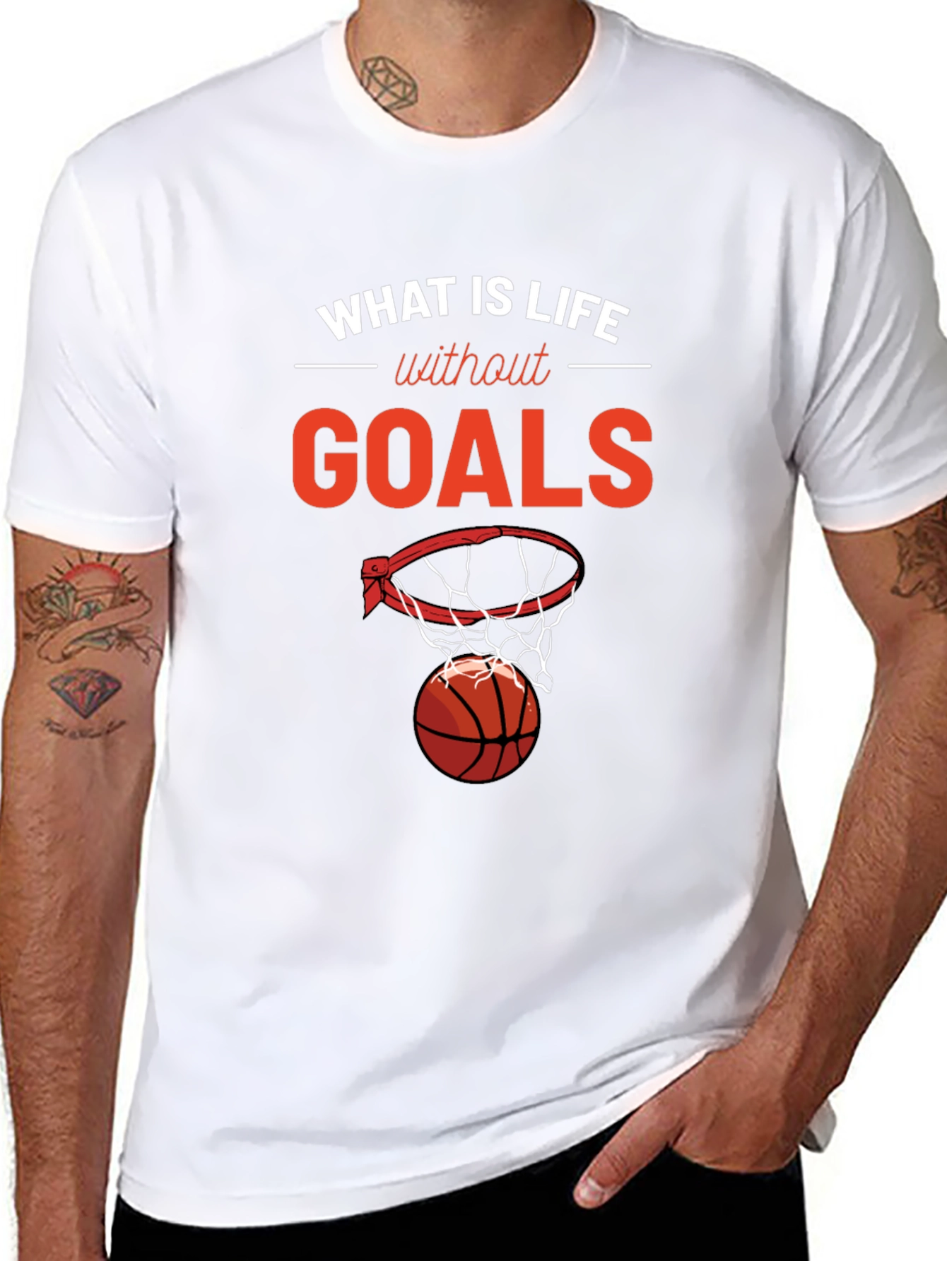What is Life Without Goals? Basketball T-Shirt