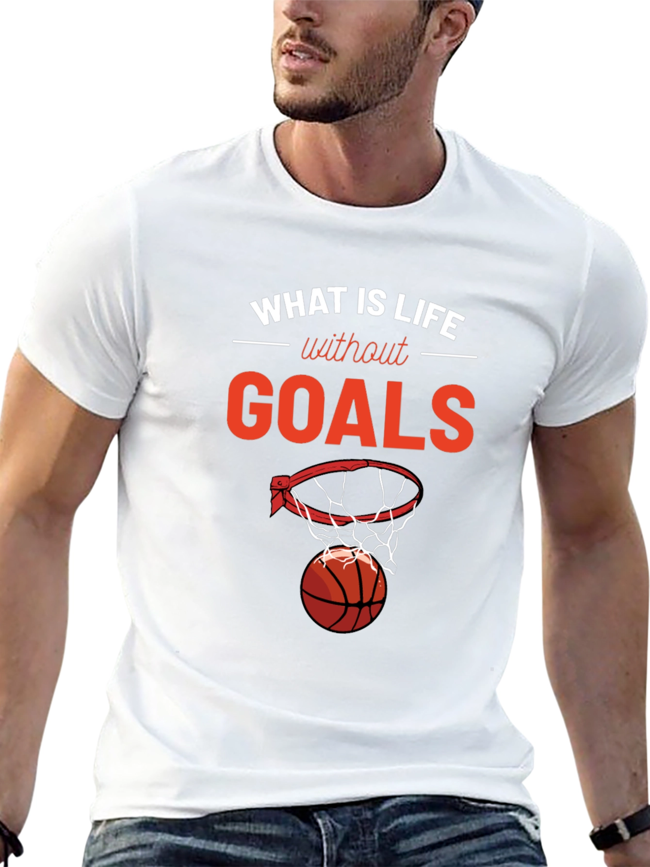 What is Life Without Goals? Basketball T-Shirt