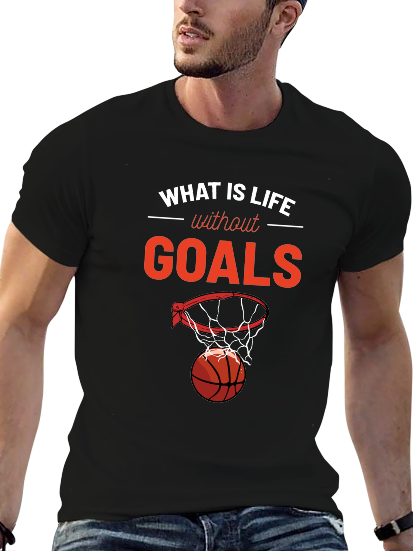 What is Life Without Goals? Basketball T-Shirt