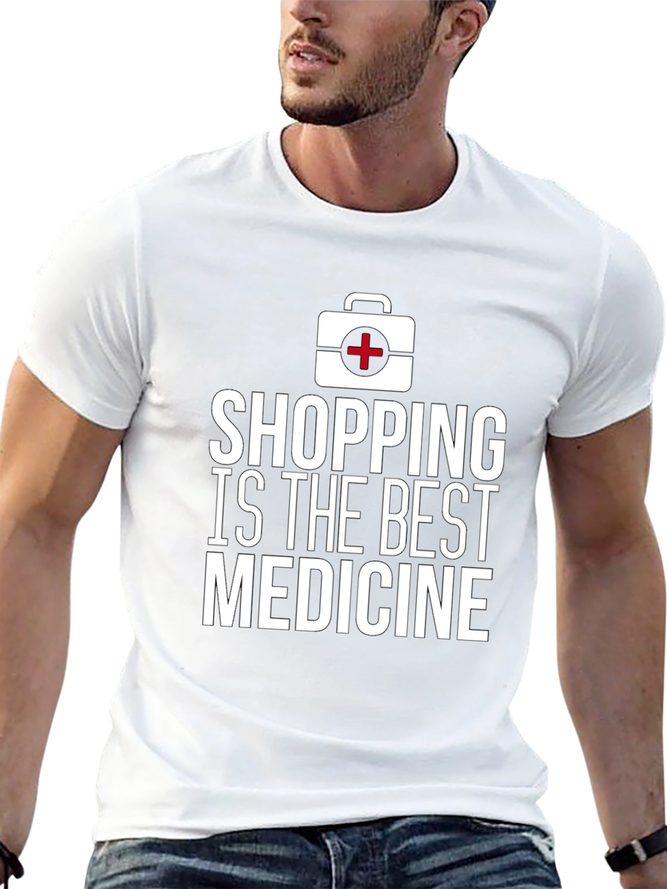 Shopping is The Best Medicine Graphic T-Shirt