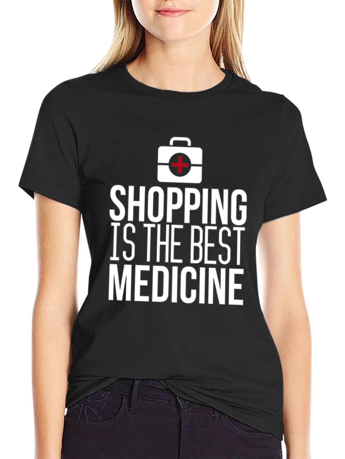 Shopping is The Best Medicine Graphic T-Shirt
