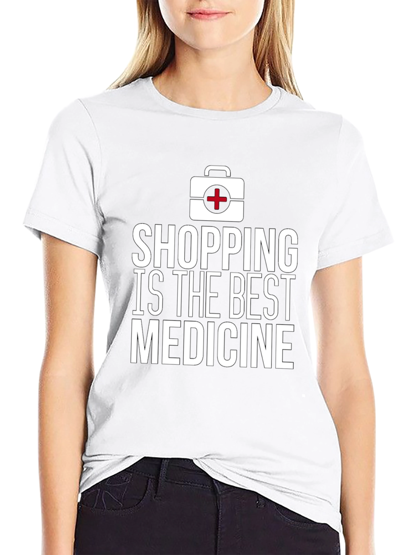 Shopping is The Best Medicine Graphic T-Shirt