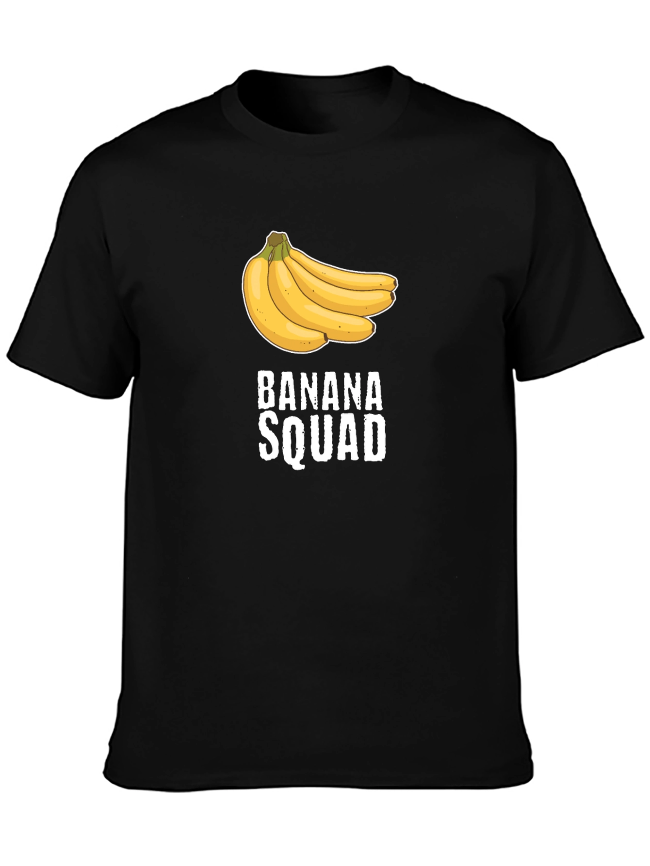Banana Squad Graphic T-Shirt - Black Crew Neck Tee