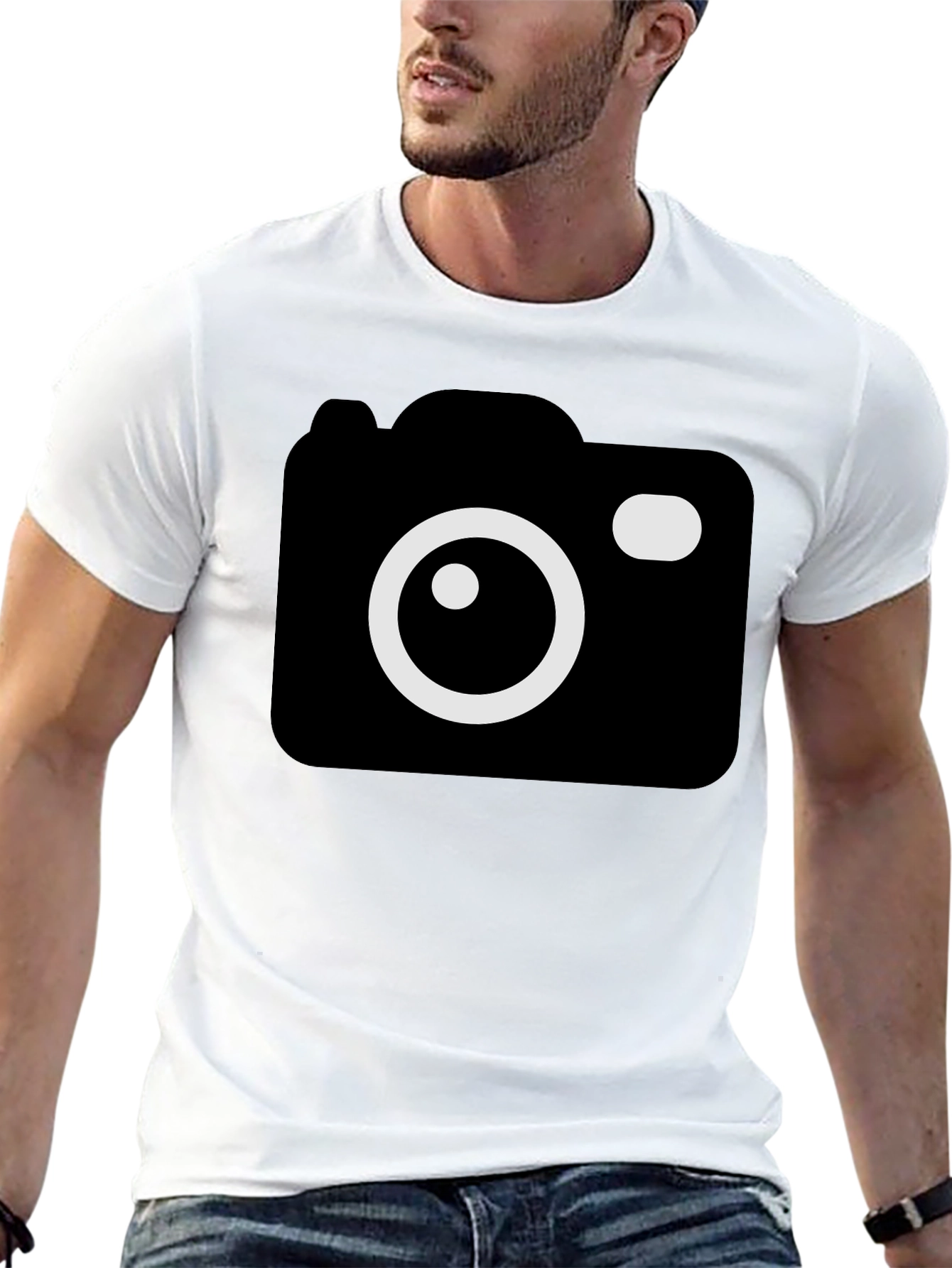 Camera Graphic Black T-Shirt