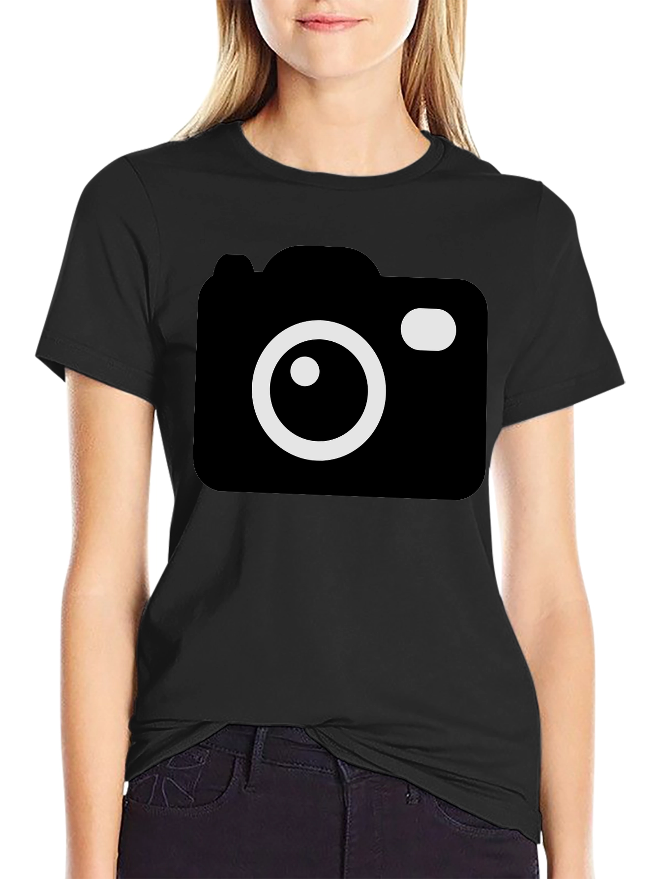 Camera Graphic Black T-Shirt