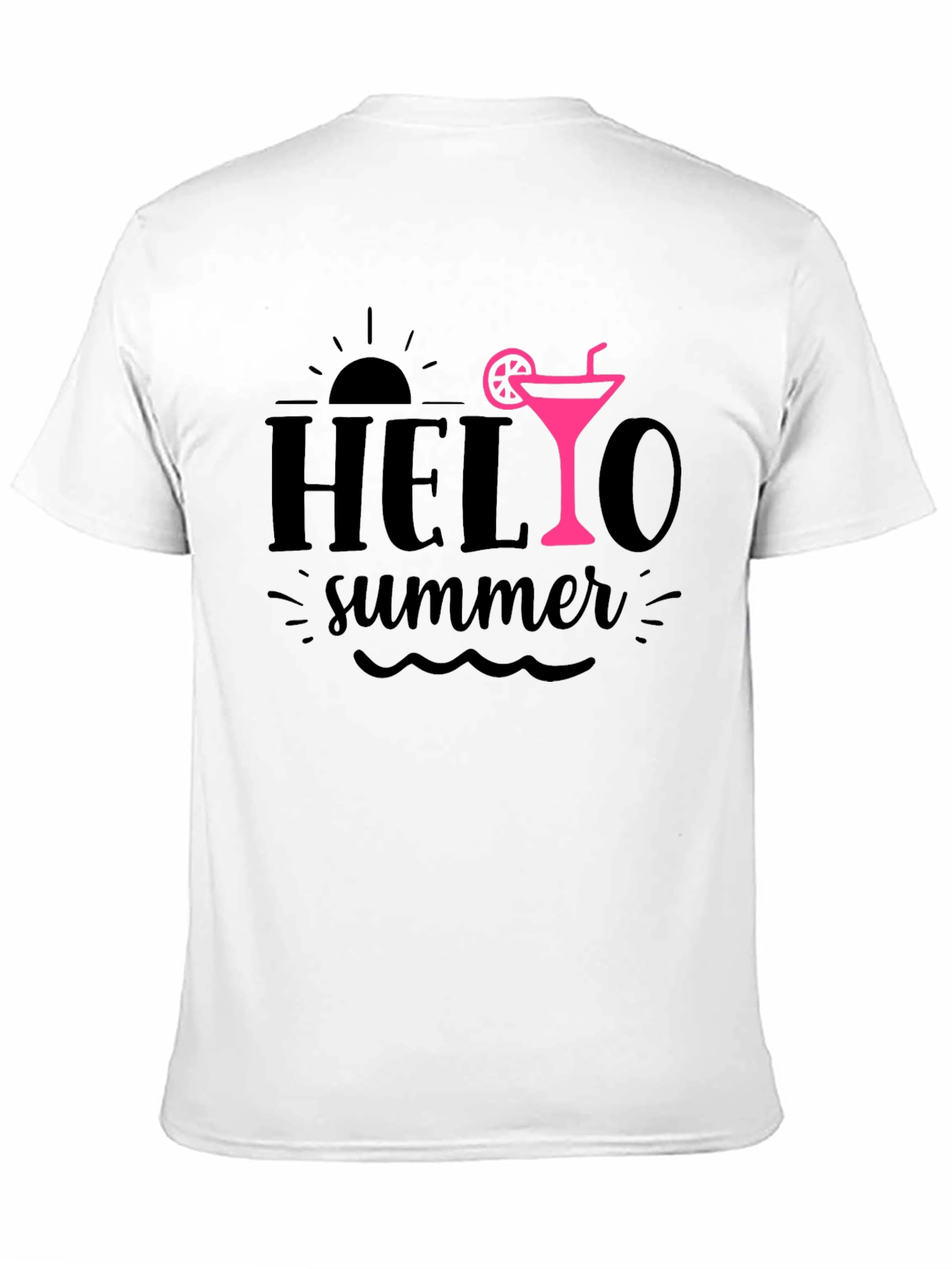 Hello Summer Black T-Shirt
