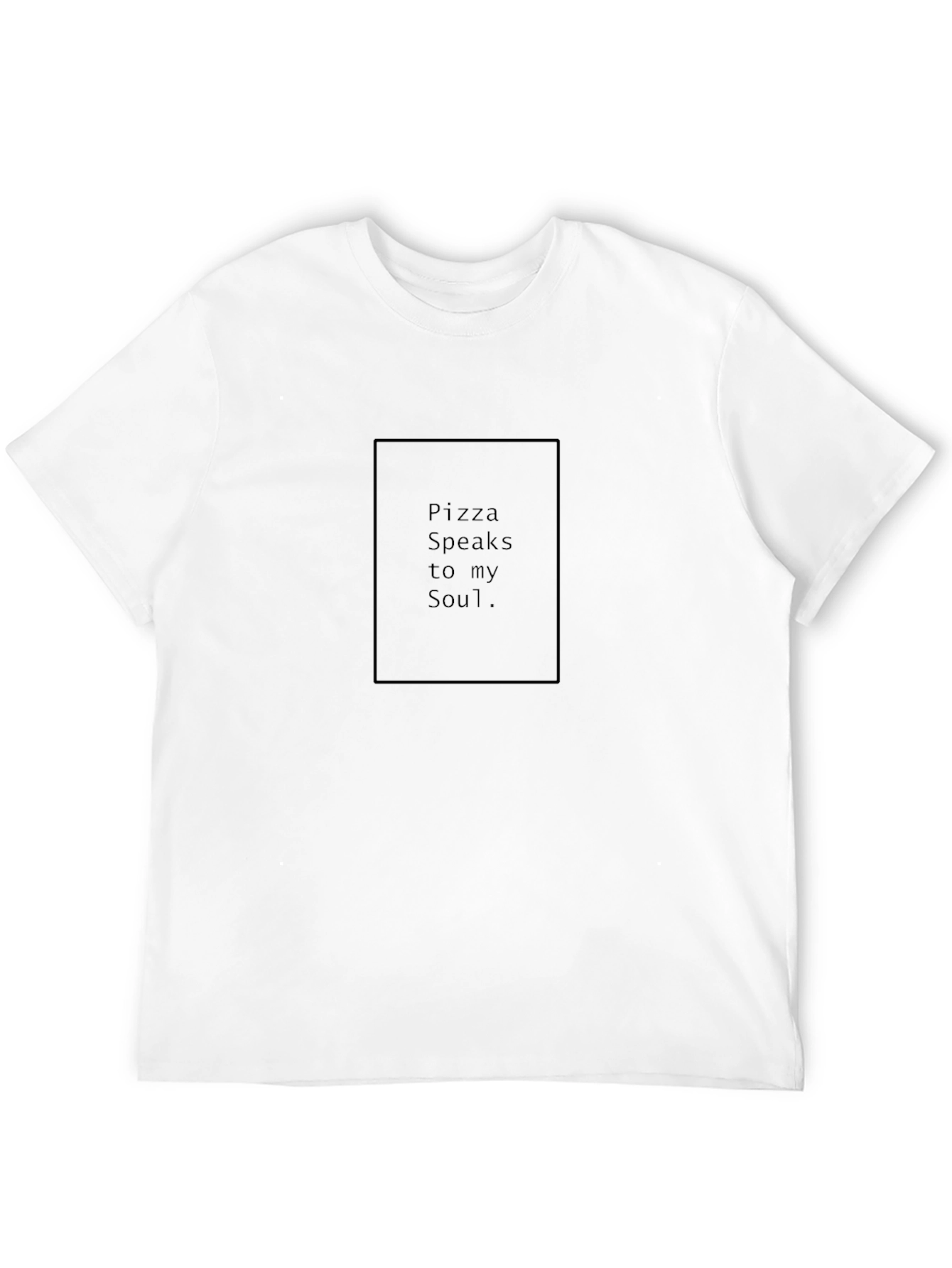 Pizza Speaks to My Soul Graphic Tee - Black