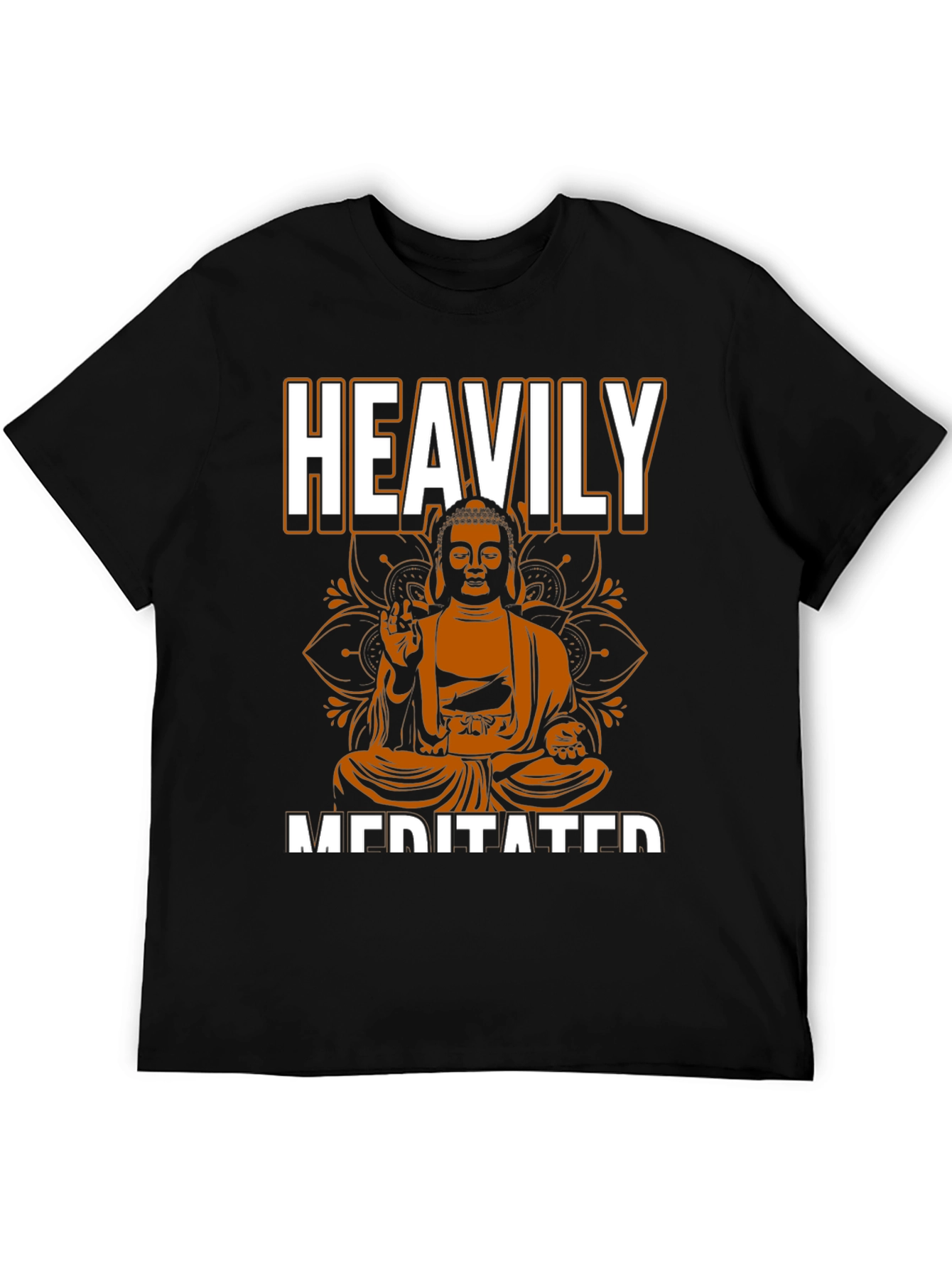 Heavily Meditated Buddha Graphic T-Shirt