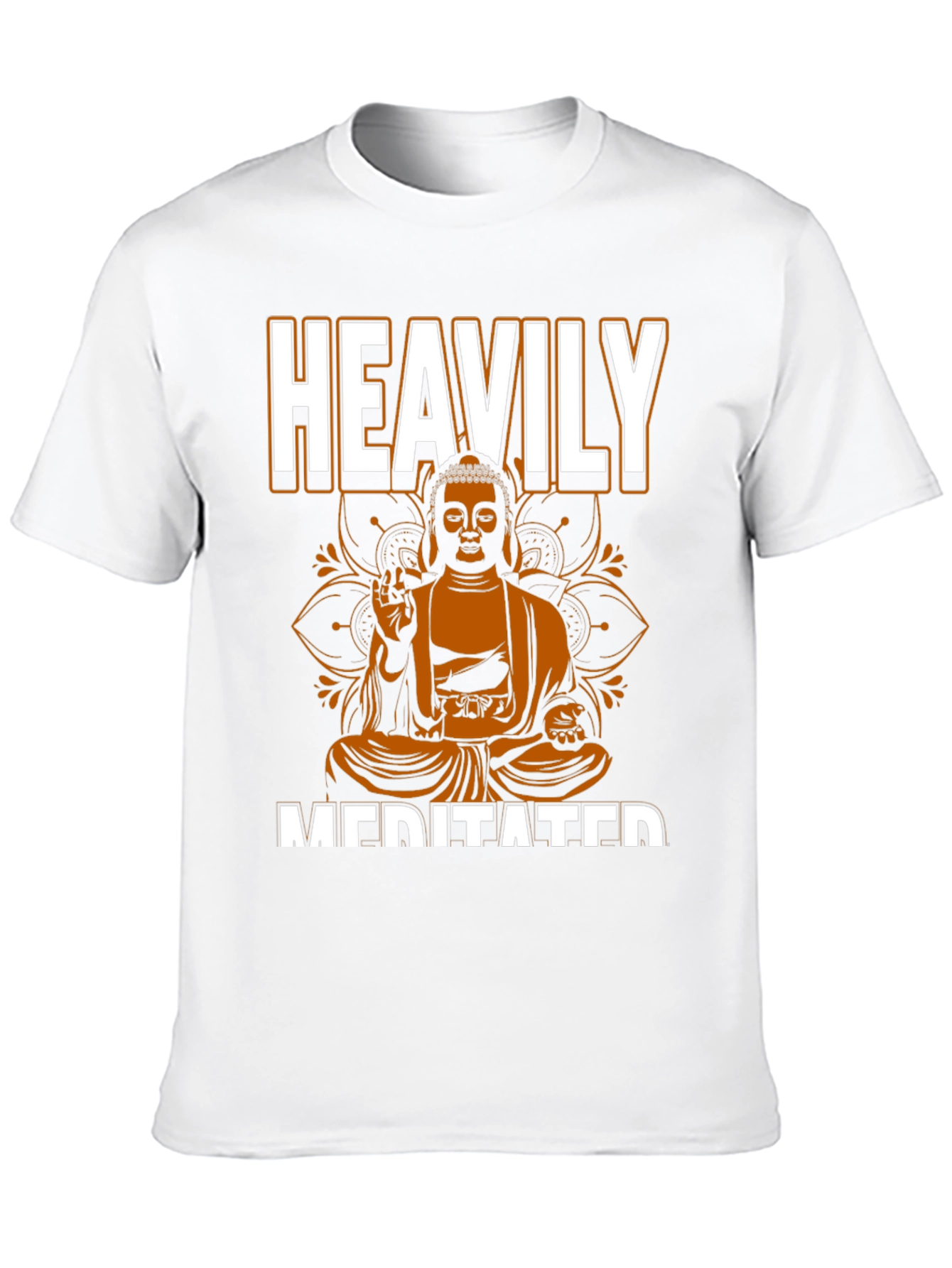 Heavily Meditated Buddha Graphic T-Shirt