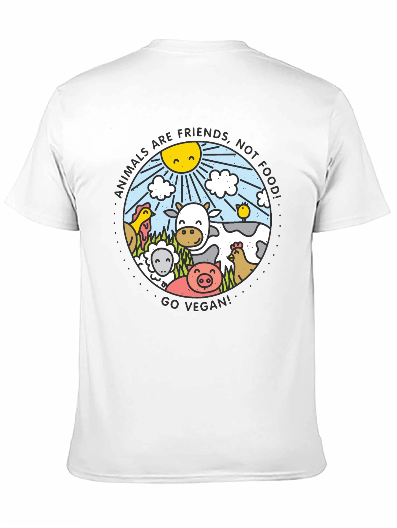 Vegan Life T-Shirt: Animals Are Friends
